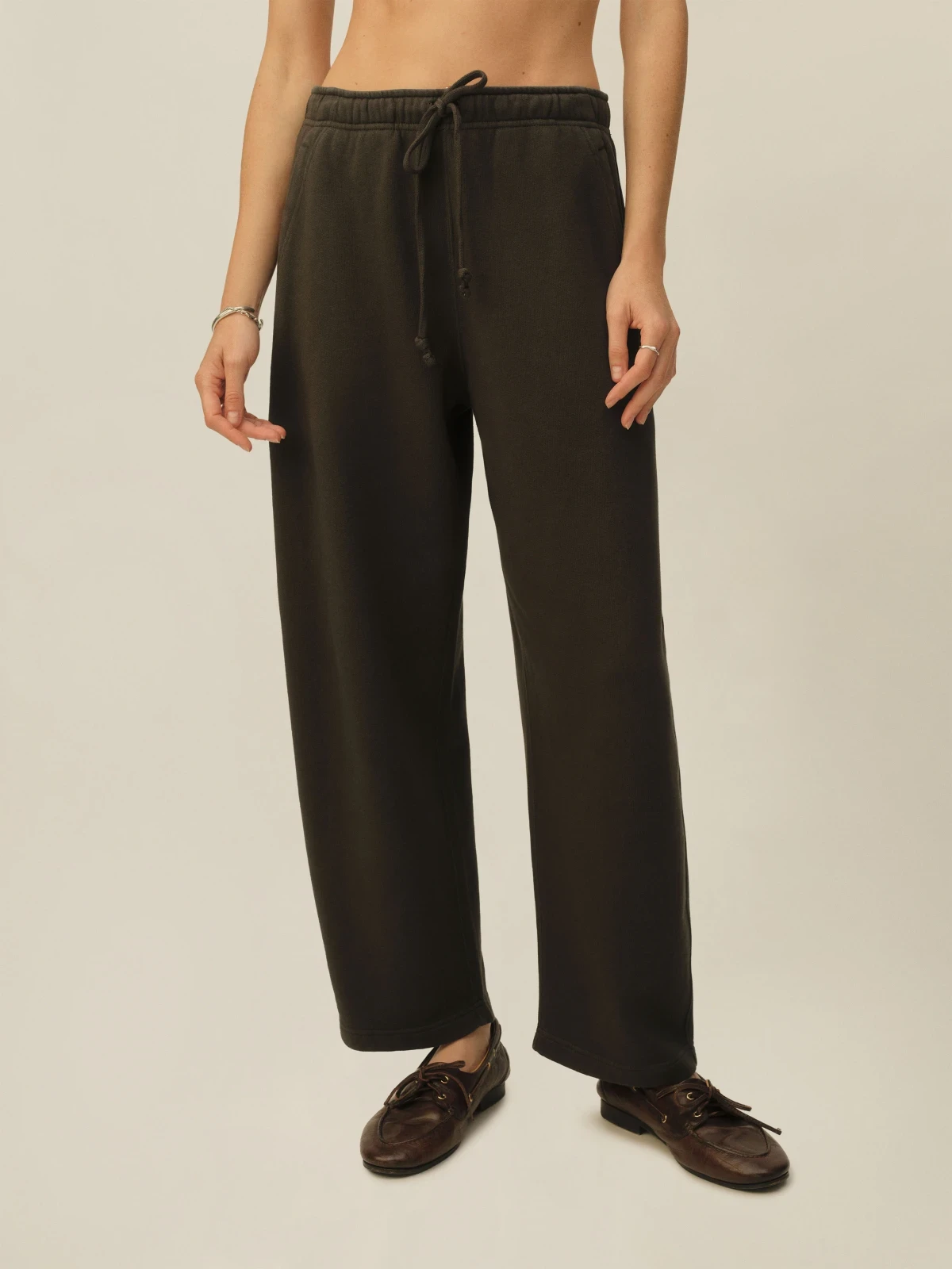 Soft Black Venice Wash Vintage Interloop Arc Pant