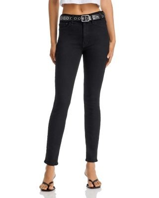Mother High Waisted Looker Ankle Skinny Jeans in Nighty Night