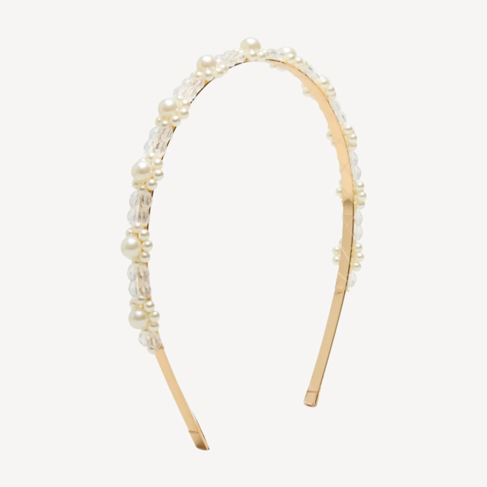 Girls' skinny pearl headband