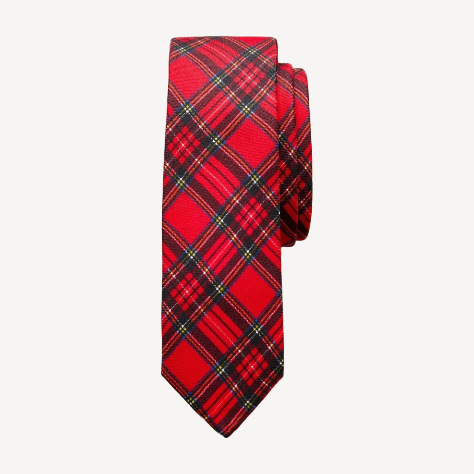 Kids' silk tie in tartan