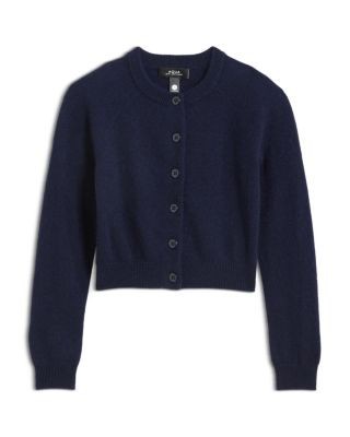 Aqua Girls' Knitted Cashmere Cardigan, Big Kid - Exclusive