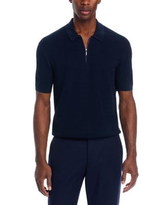The Men's Store at Bloomingdale's Chevron Quarter-Zip Sweater Polo