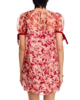 Cinq a Sept Floral Ribbons Junette Silk Dress