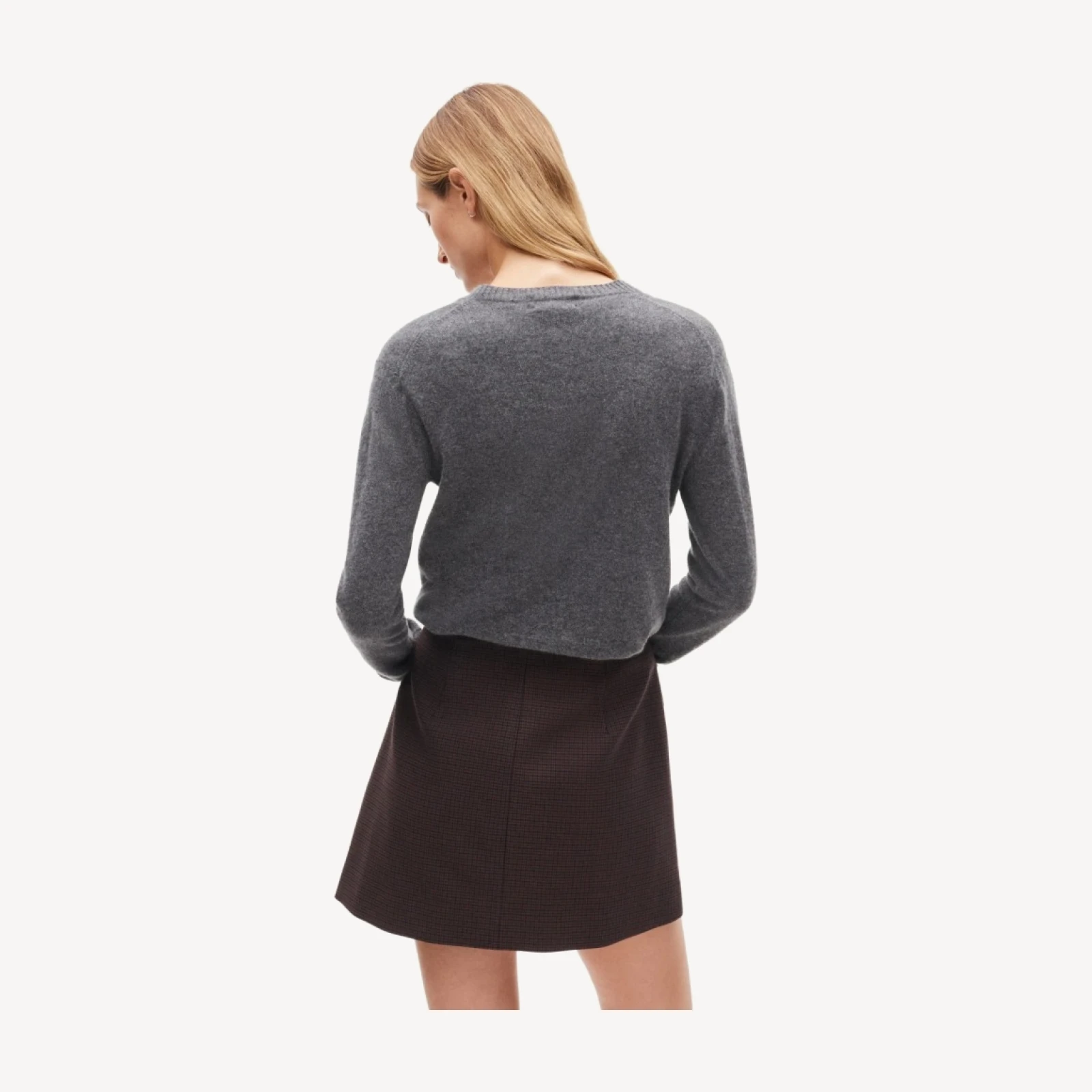 Fairfax zipper mini skirt in four-season stretch