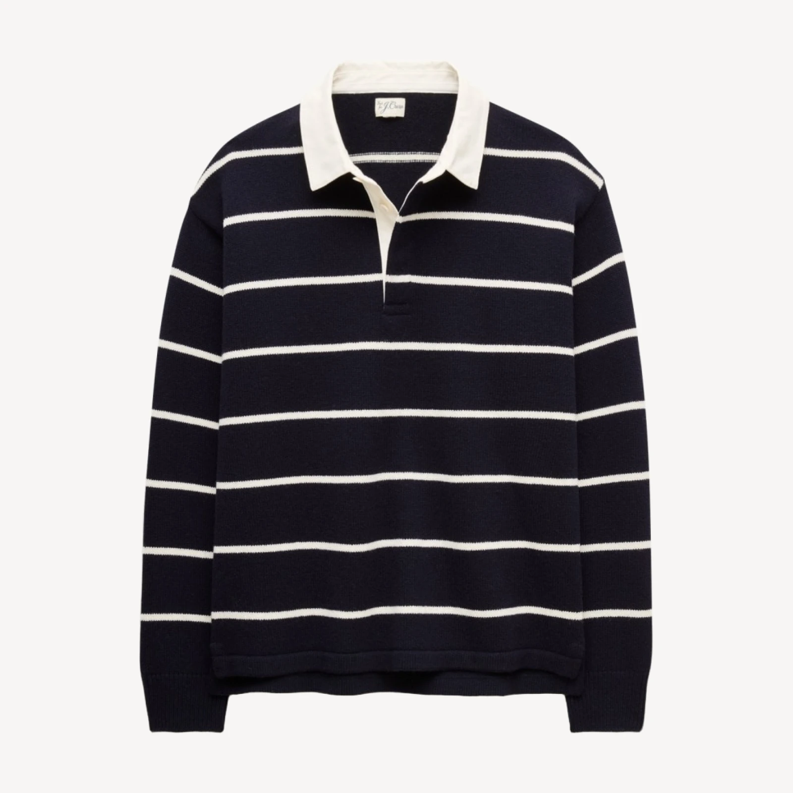 Wool rugby sweater in stripe