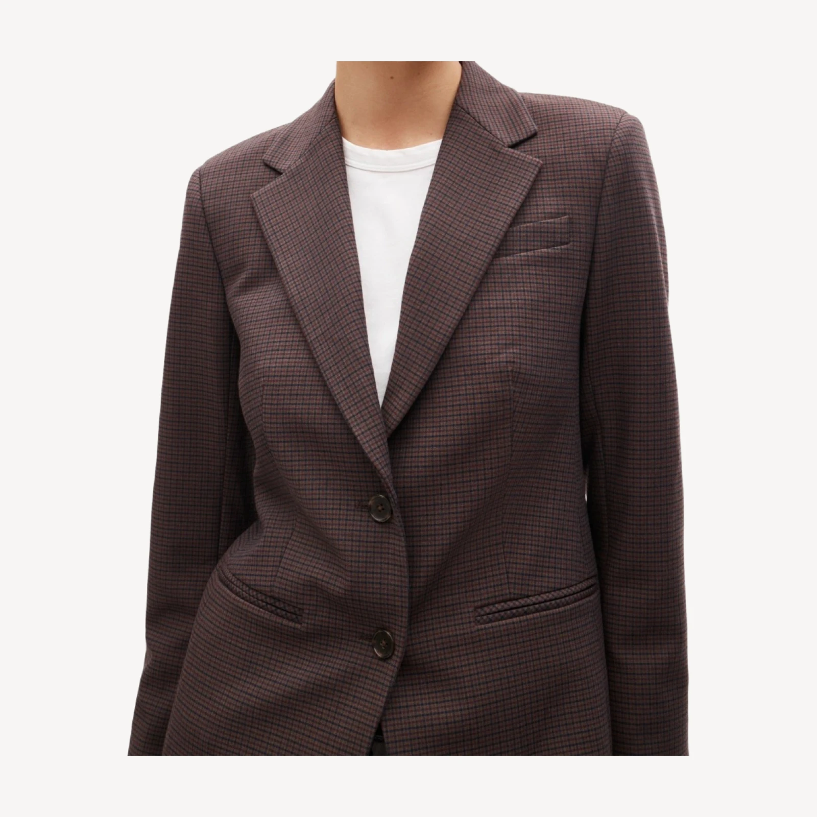 Margeaux blazer in plaid four-season stretch