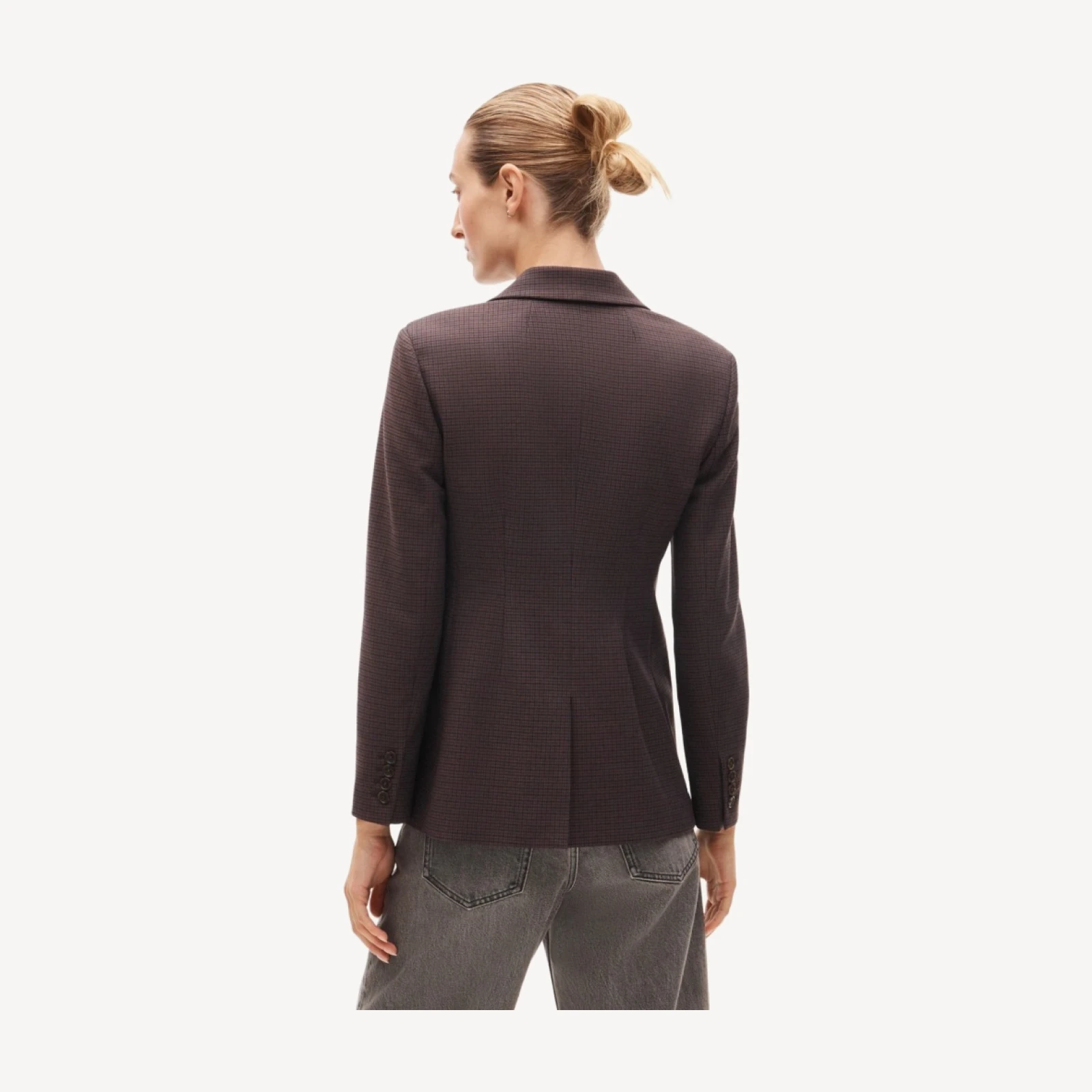 Margeaux blazer in plaid four-season stretch