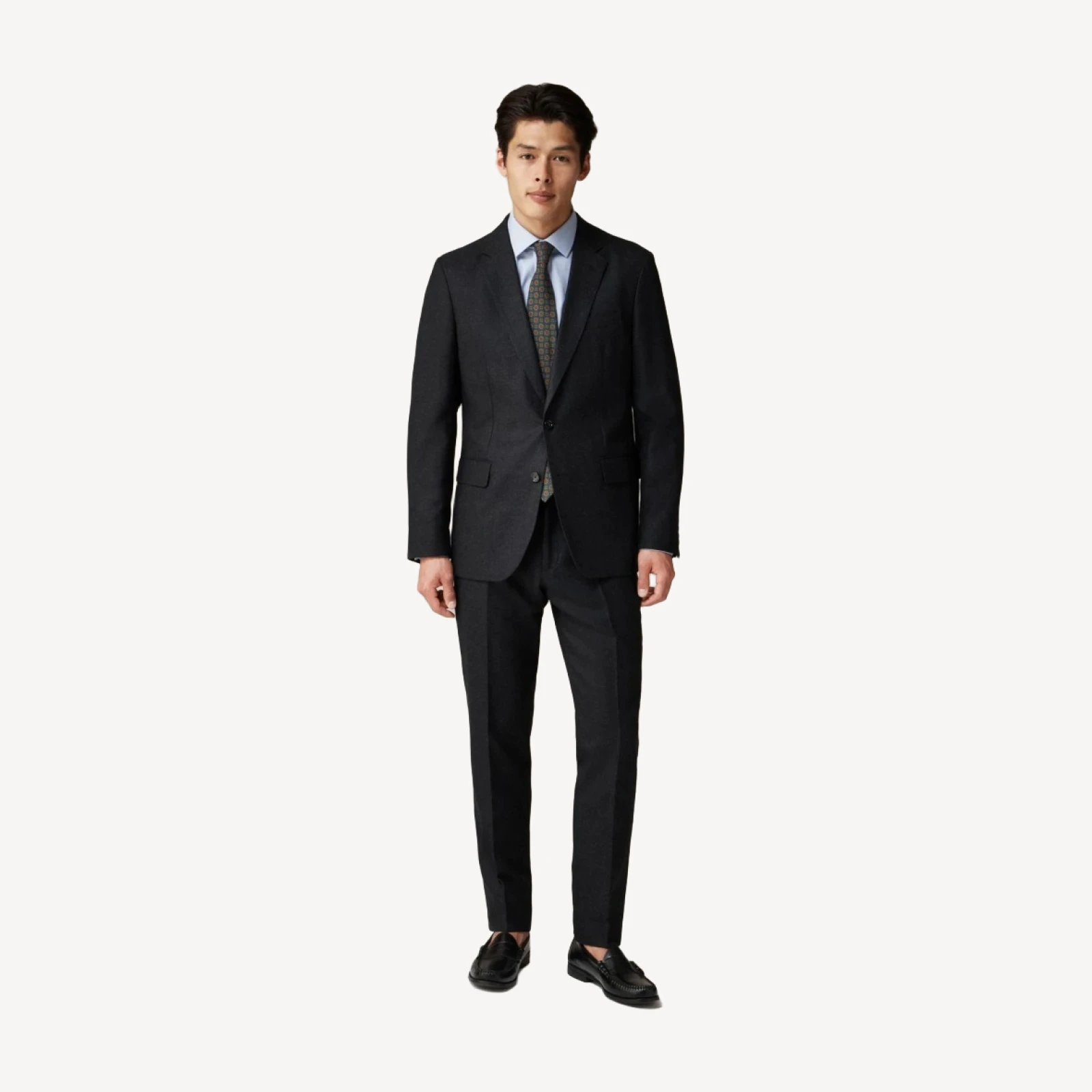 Ludlow Slim-fit suit jacket in English cotton-wool blend