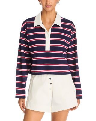 Aqua Striped Polo Shirt - Exclusive