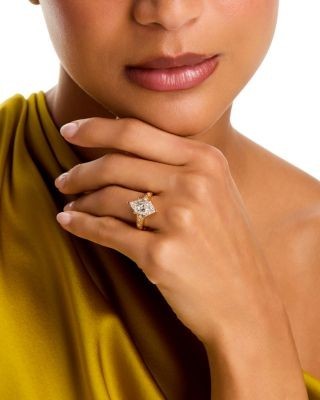 Bloomingdale's Fine Collection Luxe Collection Certified Lab Grown Diamond Marquise Cut Etched Engagement Ring in 18K Yellow Gold, 3.06 tcw