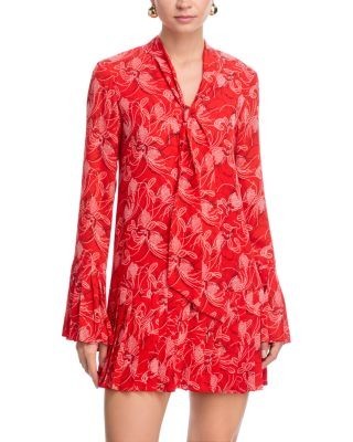 Cinq a Sept Botanical Floral A Line Dress