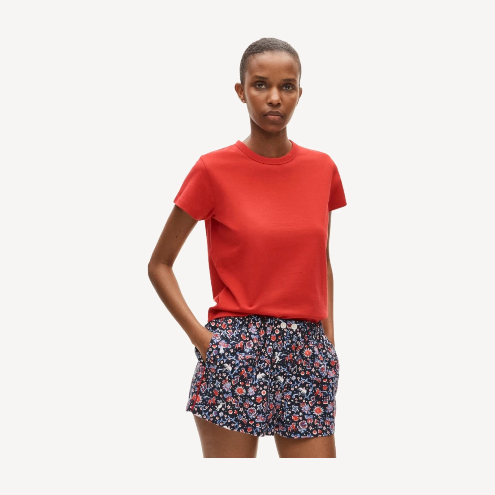 Boxer short in flannel charm print