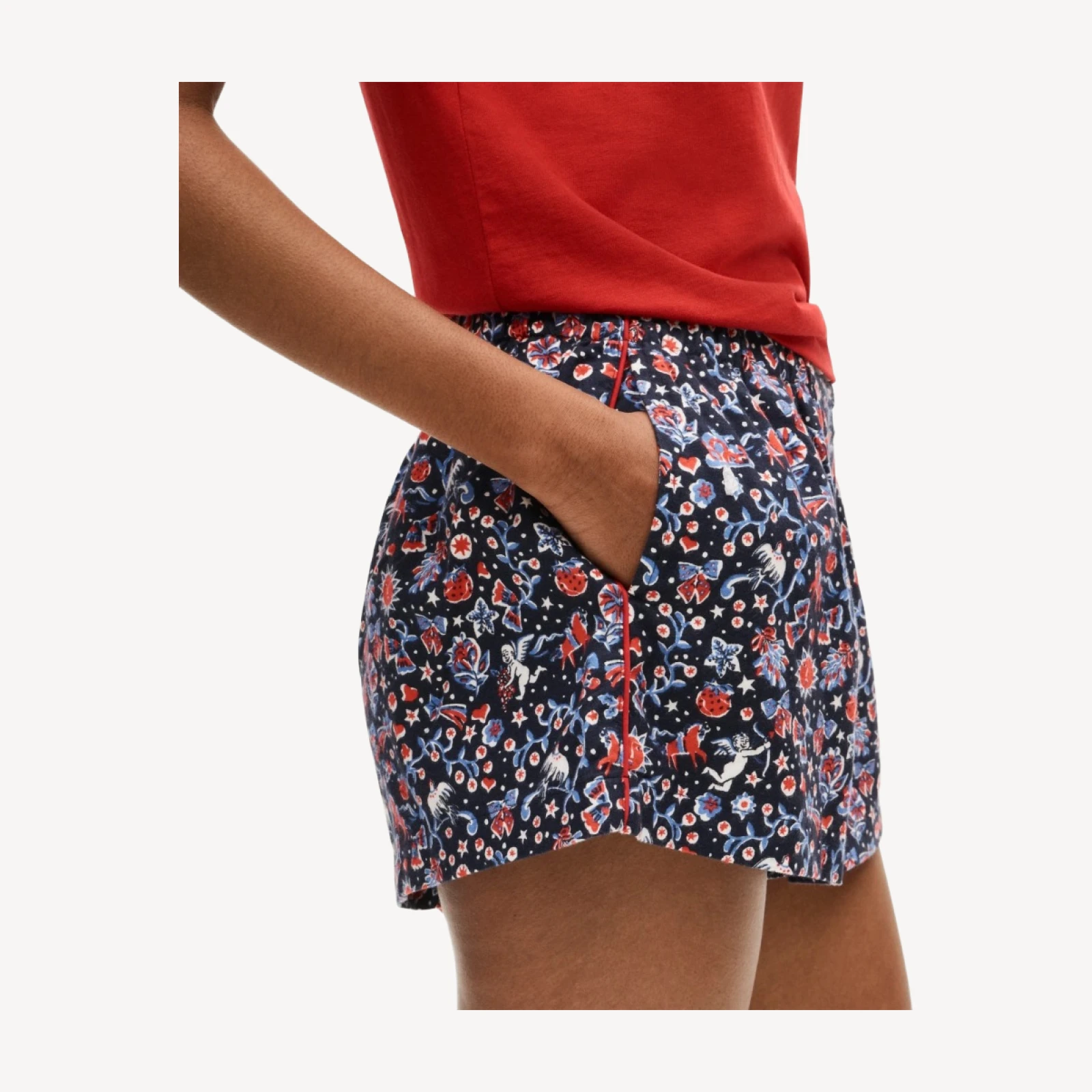 Boxer short in flannel charm print