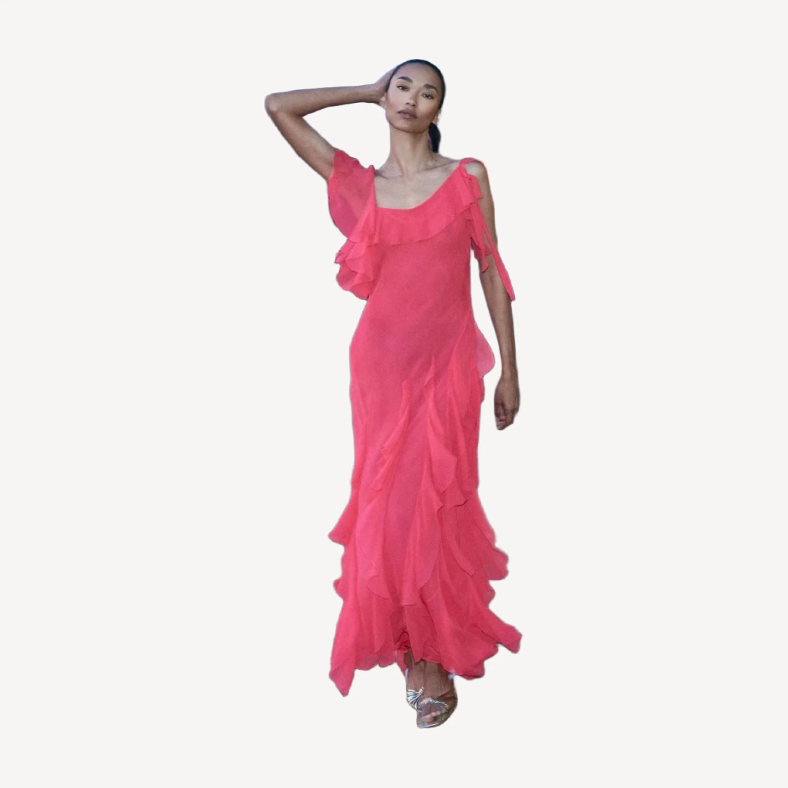 ZELIA DRESS -- BOUGAINVILLEA