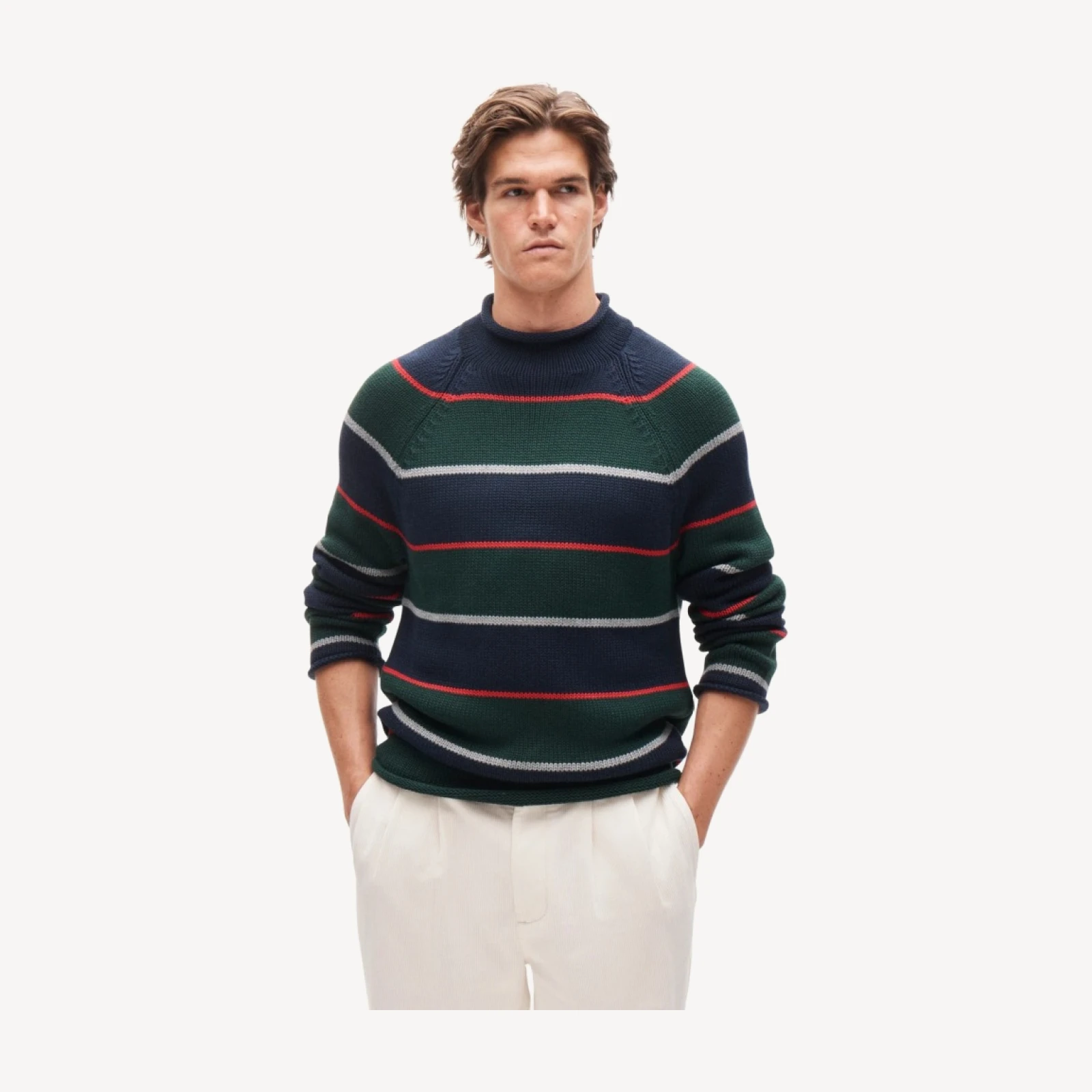 1988 Rollneck™ sweater in stripe