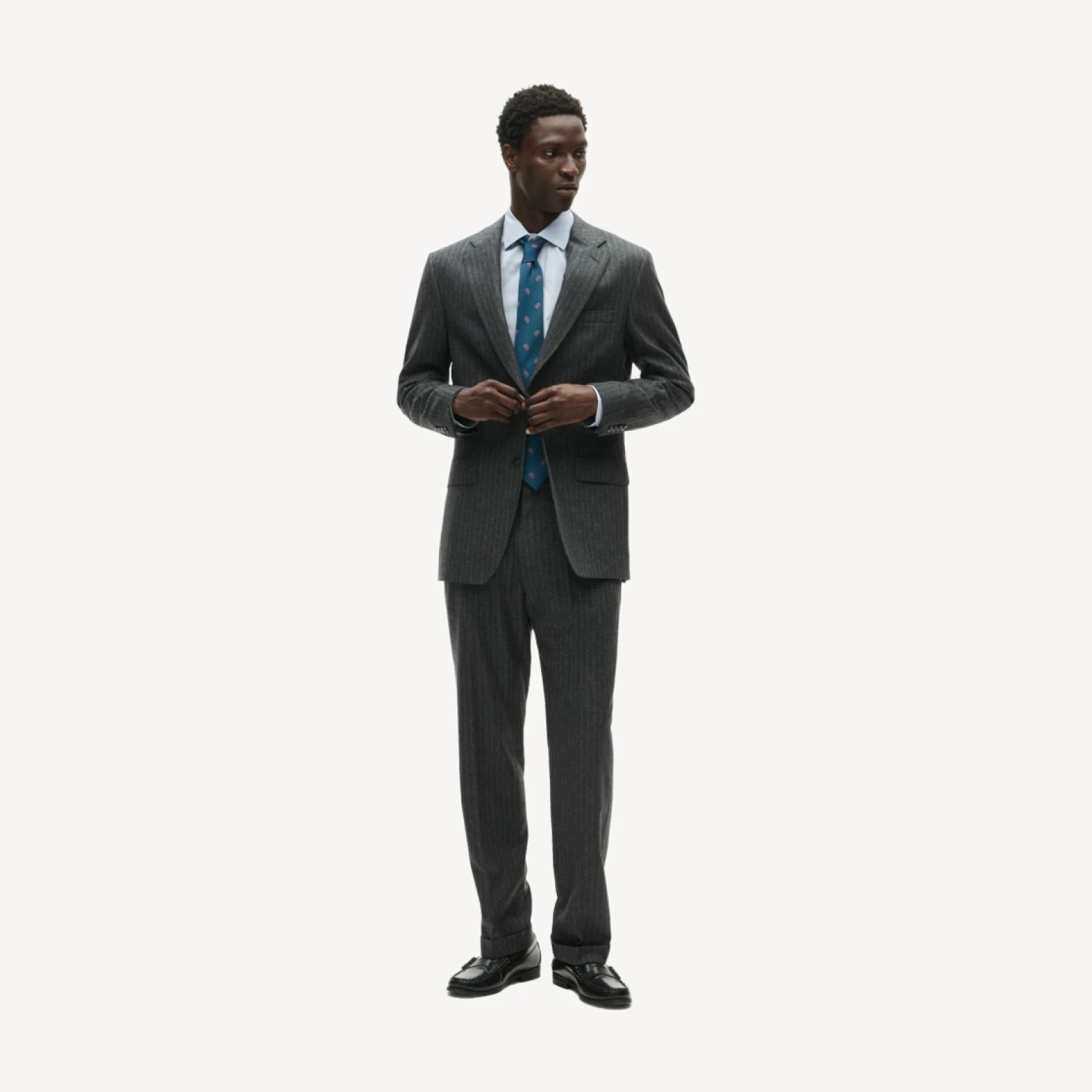 Crosby Classic-fit suit jacket in Italian wool flannel