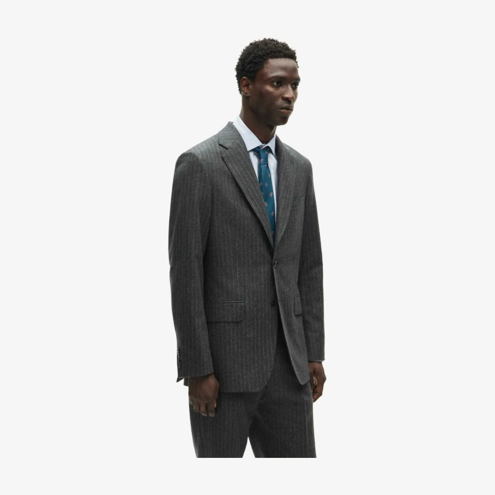 Crosby Classic-fit suit jacket in Italian wool flannel