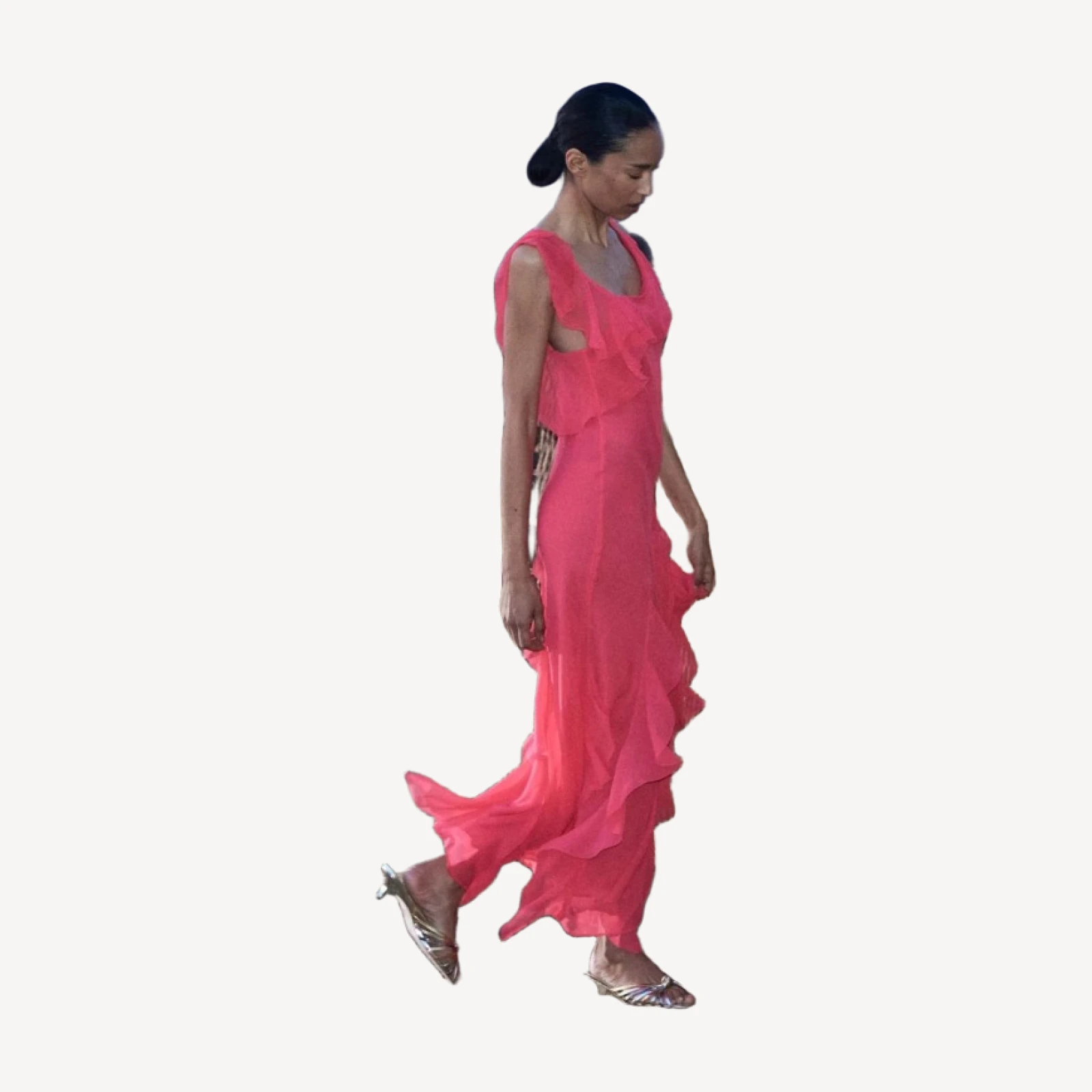 ZELIA DRESS -- BOUGAINVILLEA