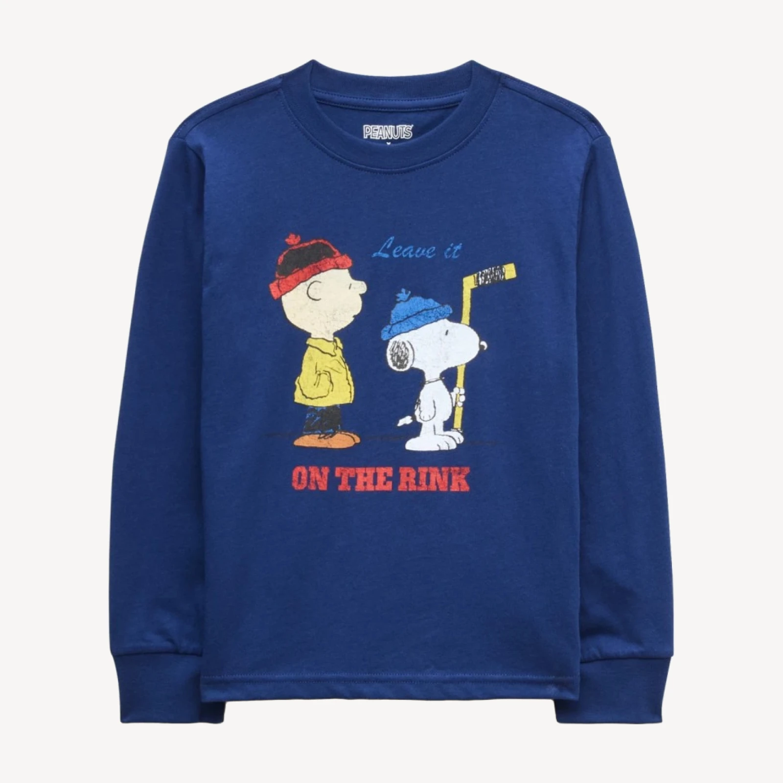 Peanuts® x Crewcuts kids' hockey graphic T-shirt