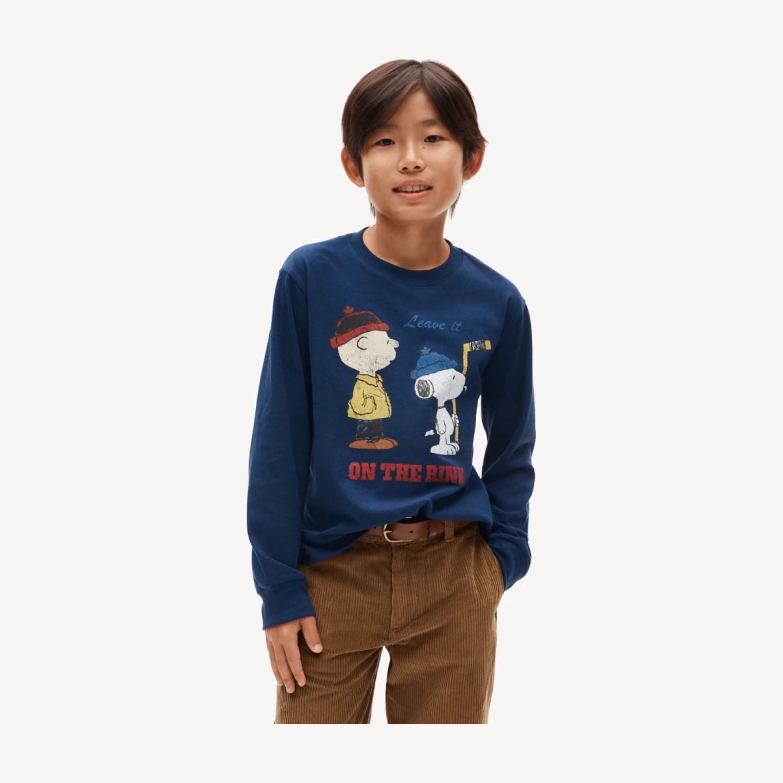 Peanuts® x Crewcuts kids' hockey graphic T-shirt