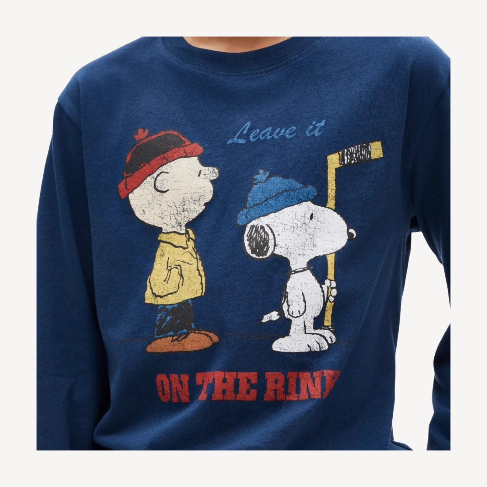 Peanuts® x Crewcuts kids' hockey graphic T-shirt