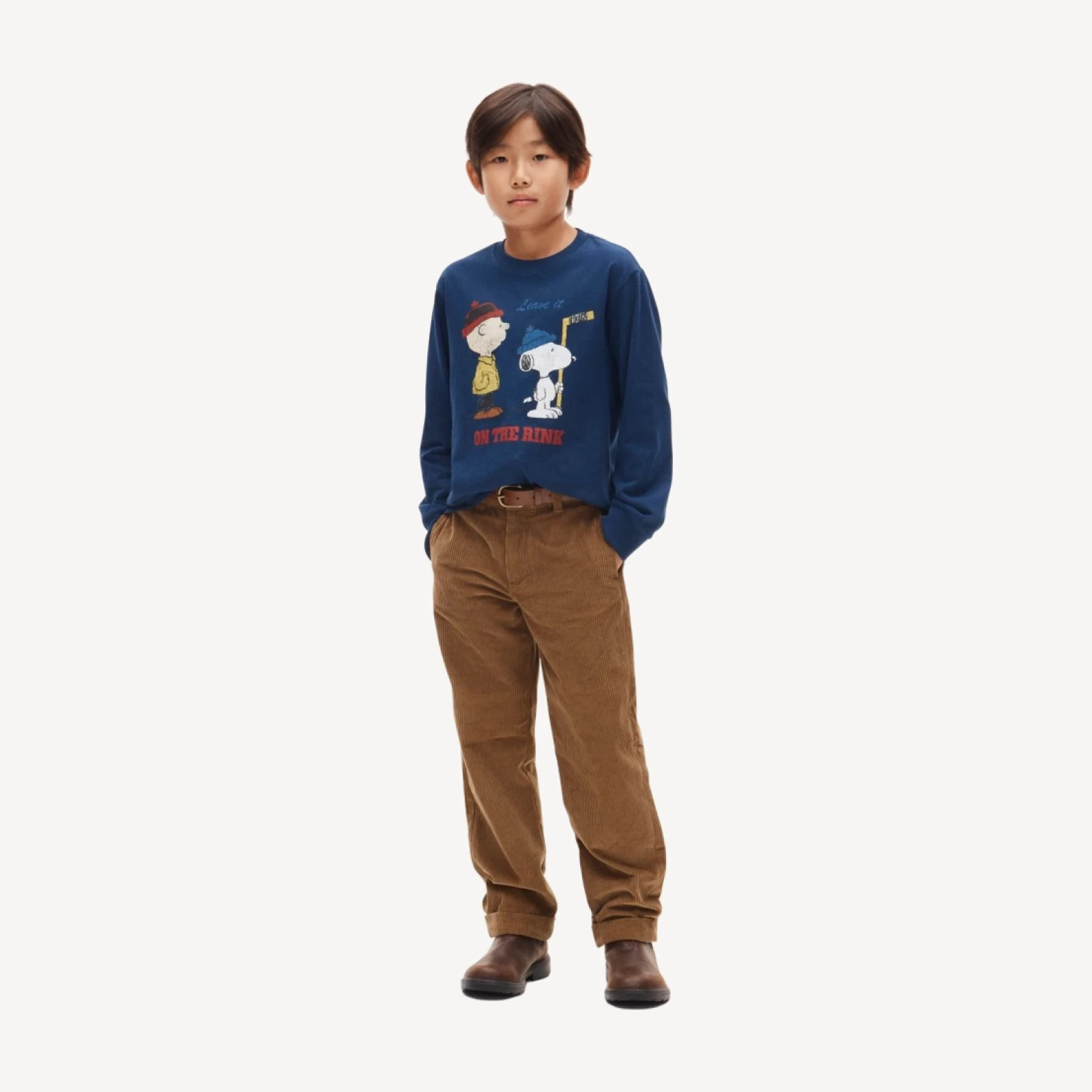 Peanuts® x Crewcuts kids' hockey graphic T-shirt