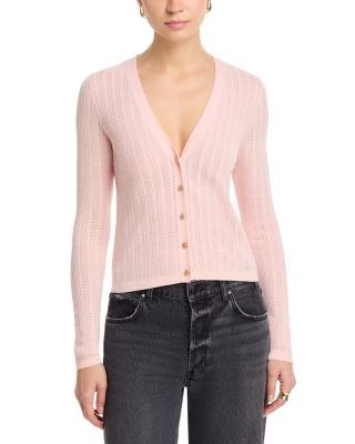 Alice and Olivia Gwen Slim V Neck Cardigan