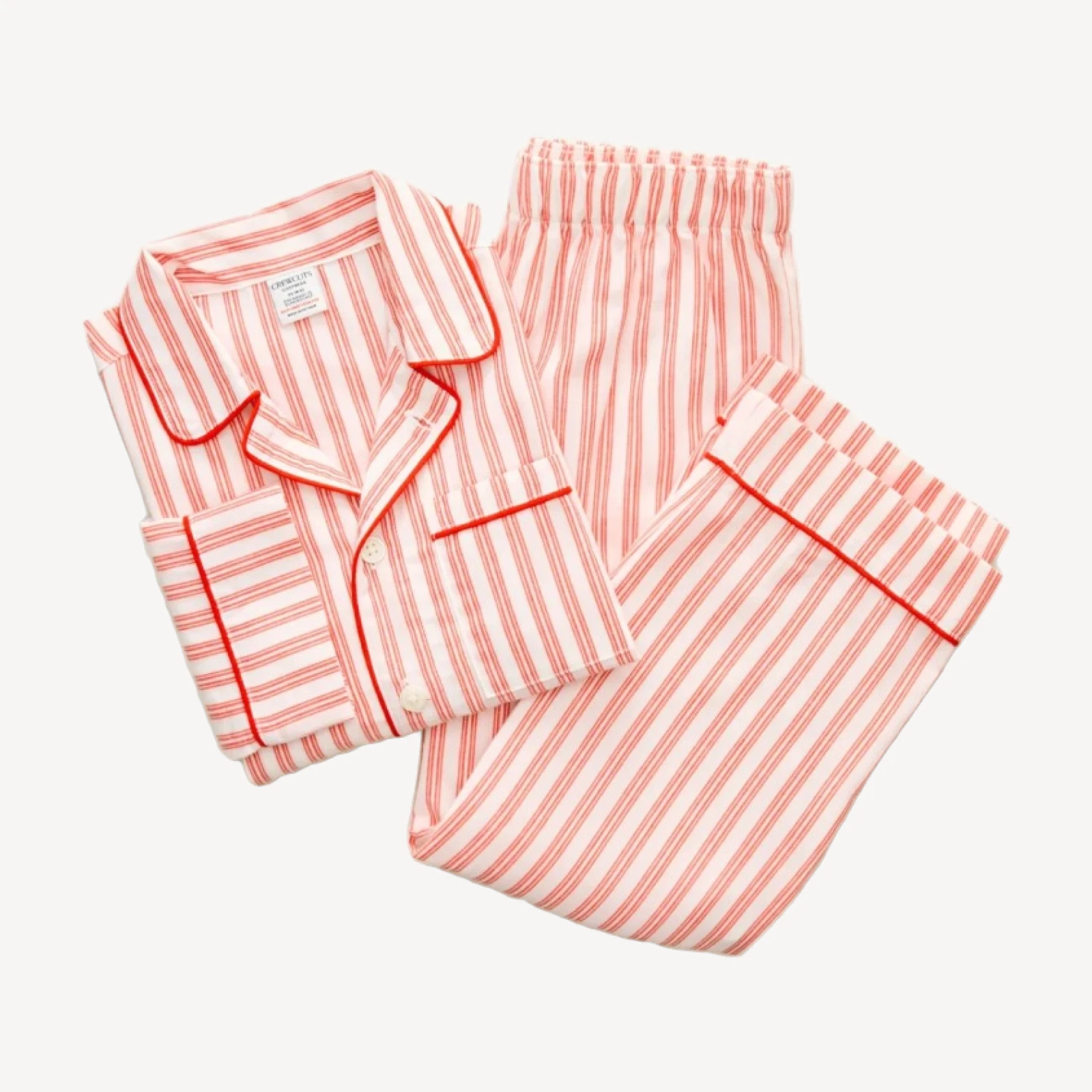 Kids' pajama set in ski print