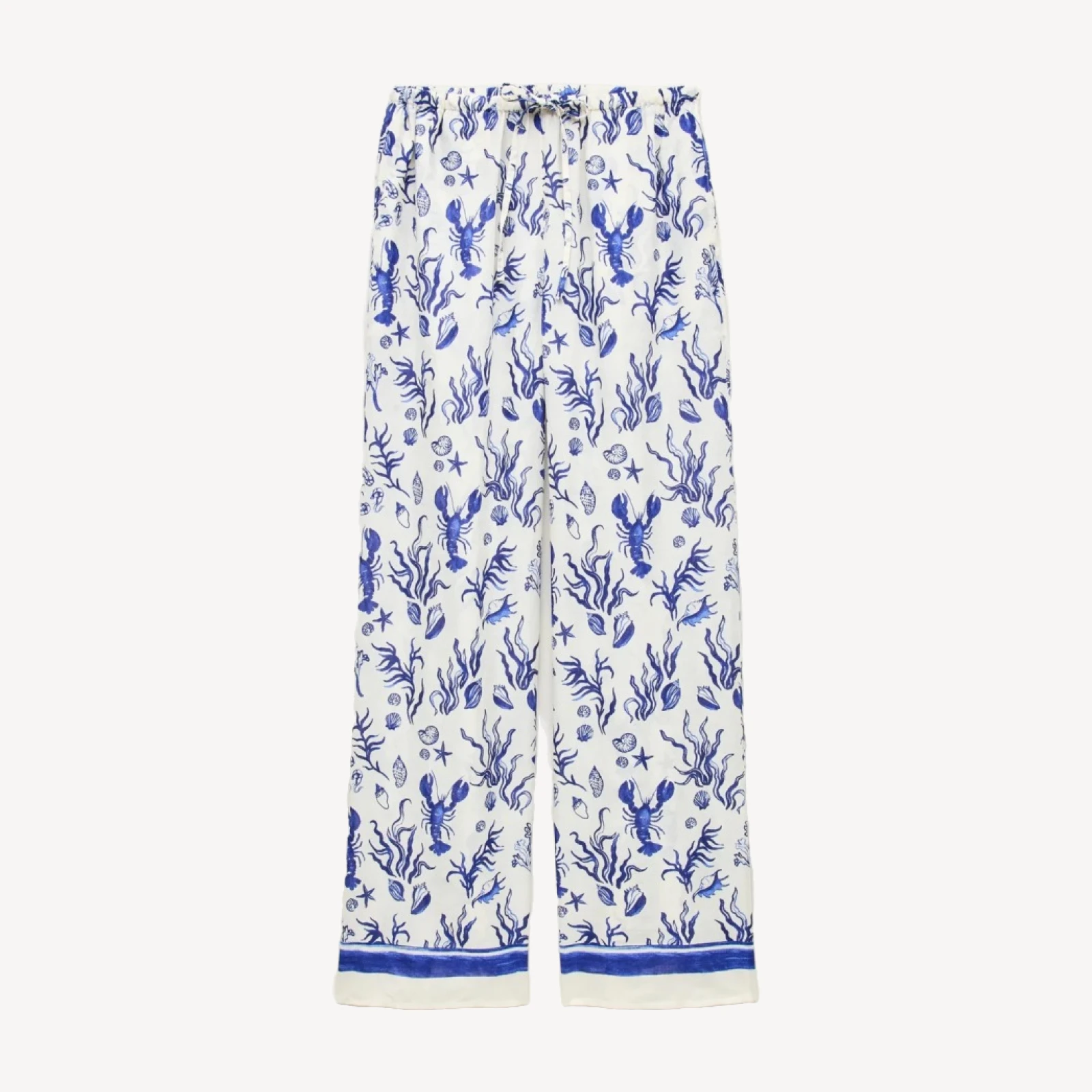 Beach pant in seashell print