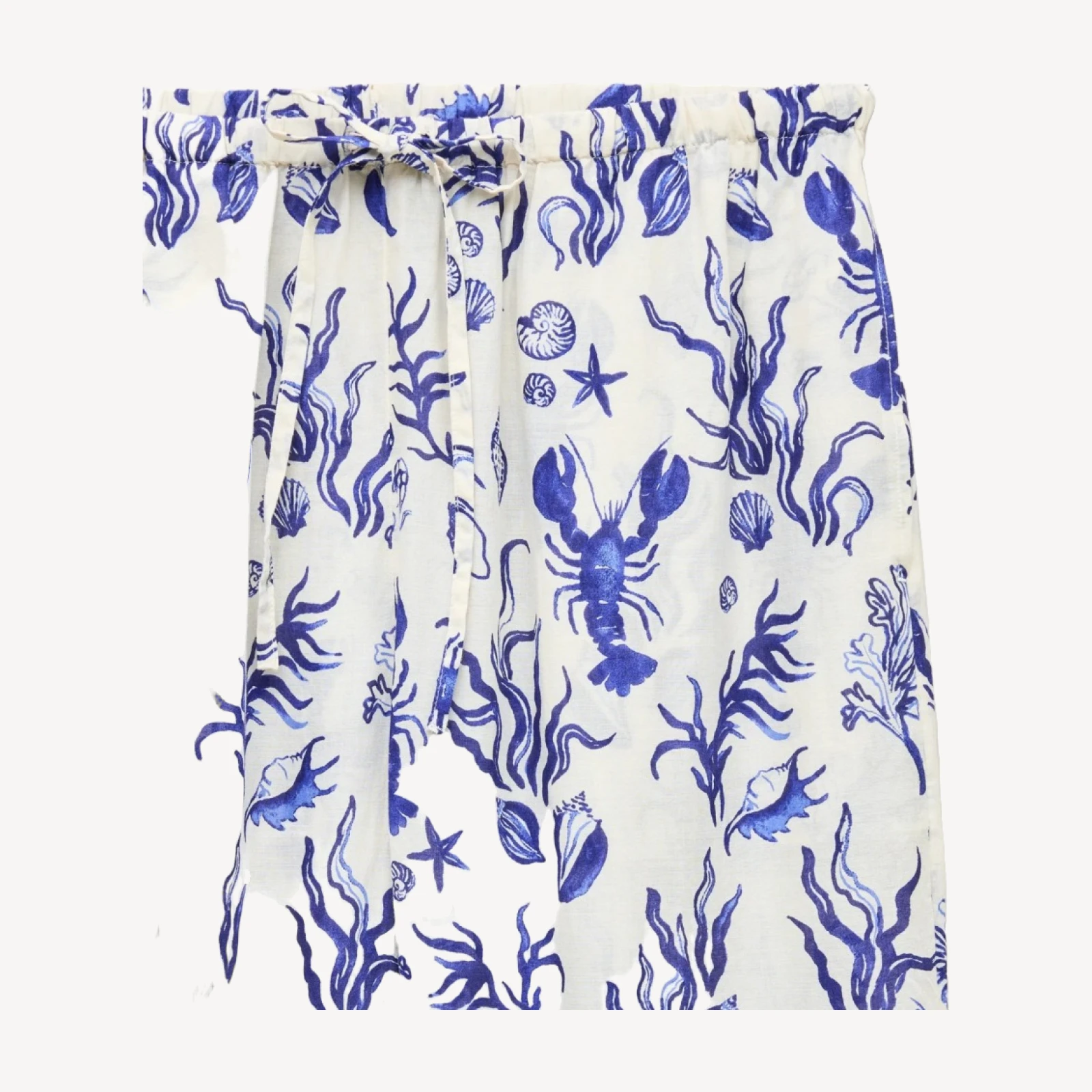 Beach pant in seashell print
