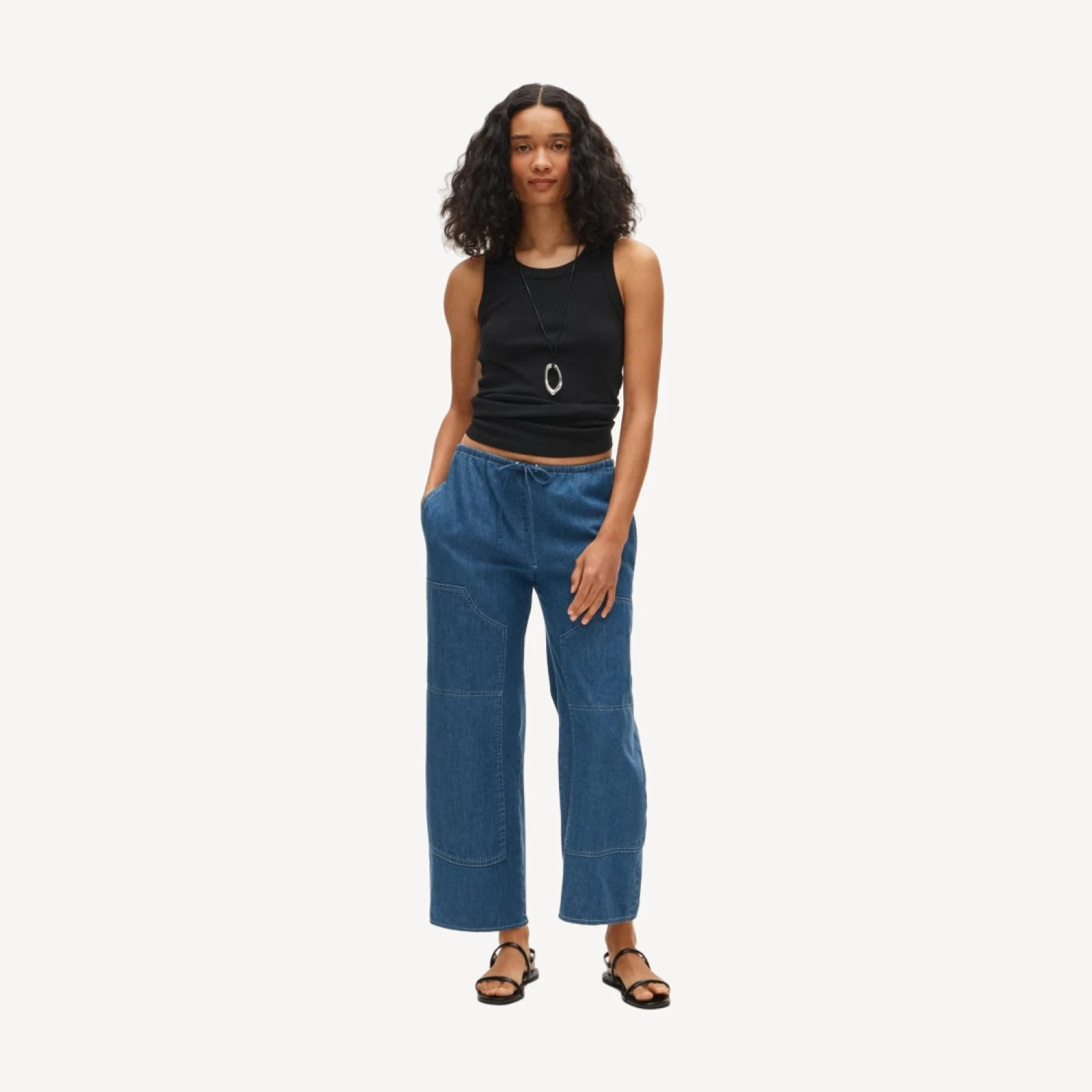 Luna pant in chambray