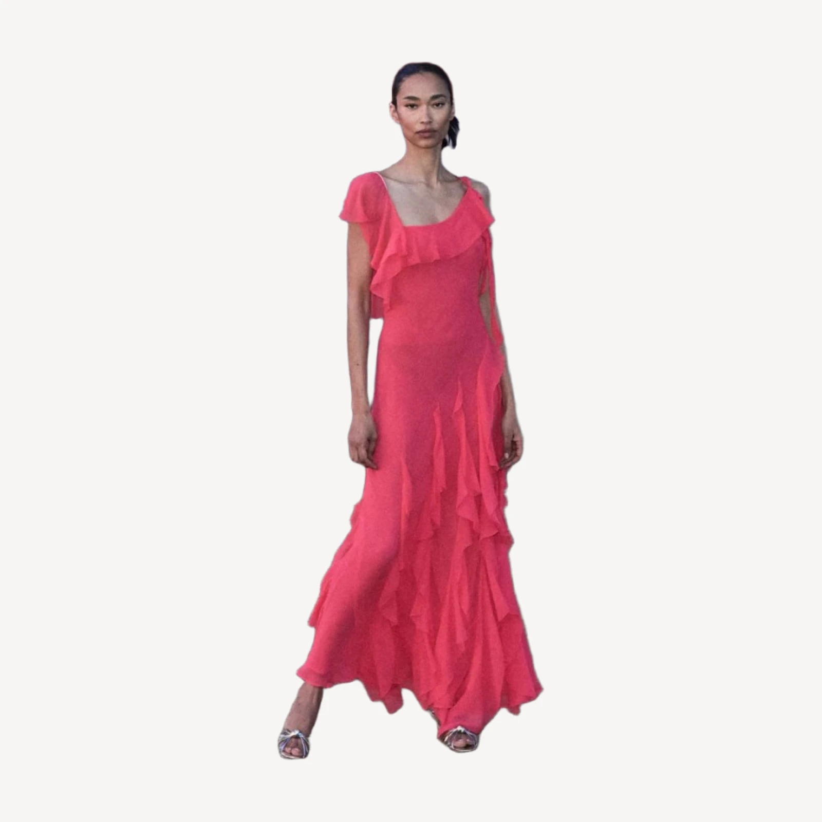 ZELIA DRESS -- BOUGAINVILLEA