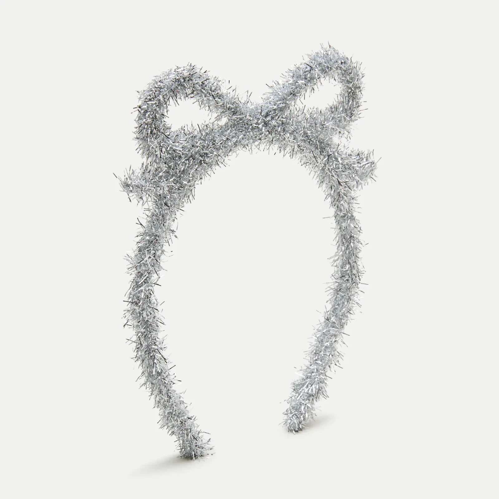 Girls' tinsel bow headband