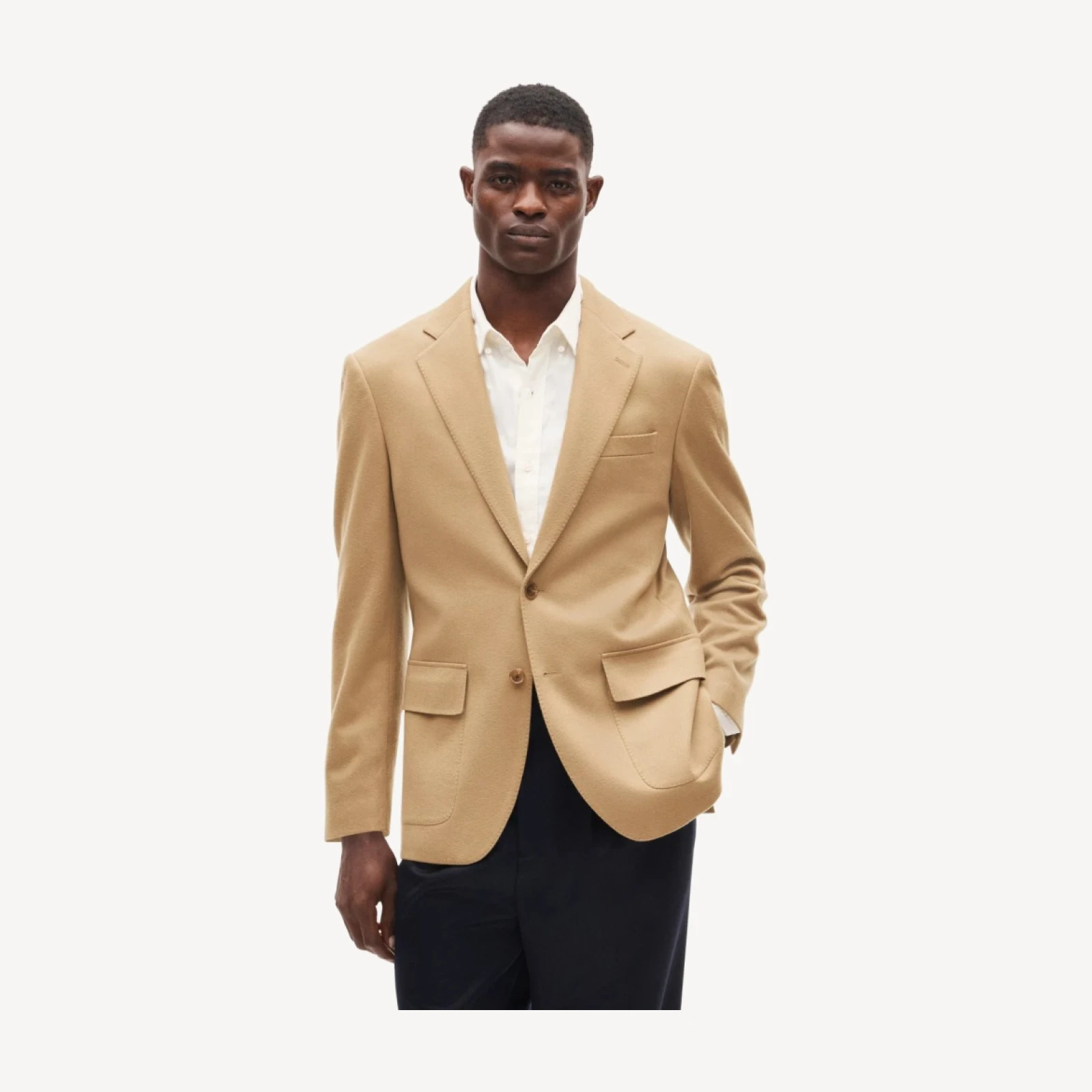 Blazer in Italian wool doeskin