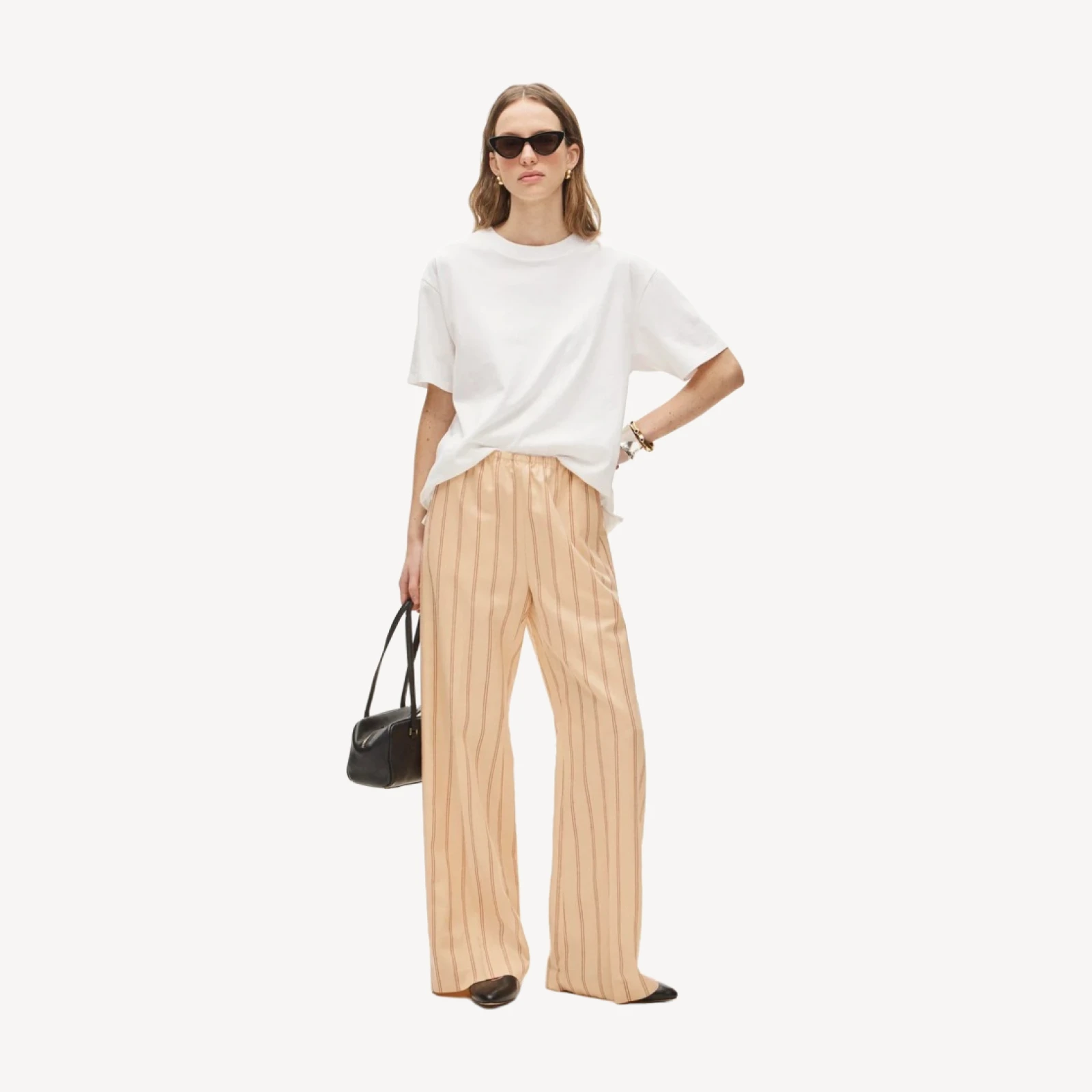 Cosmo pant in striped Gramercy linen blend