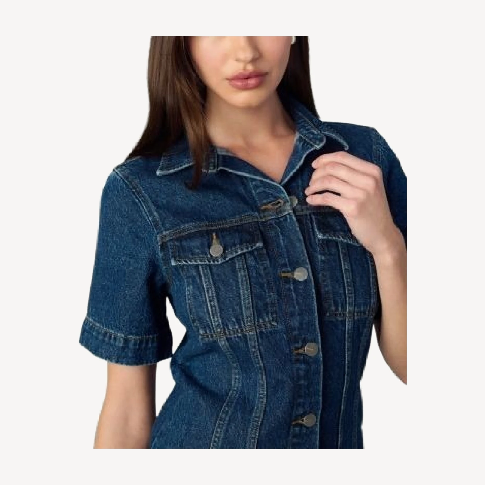 Joe's Jeans The Denim Trucker Shirt Dress
