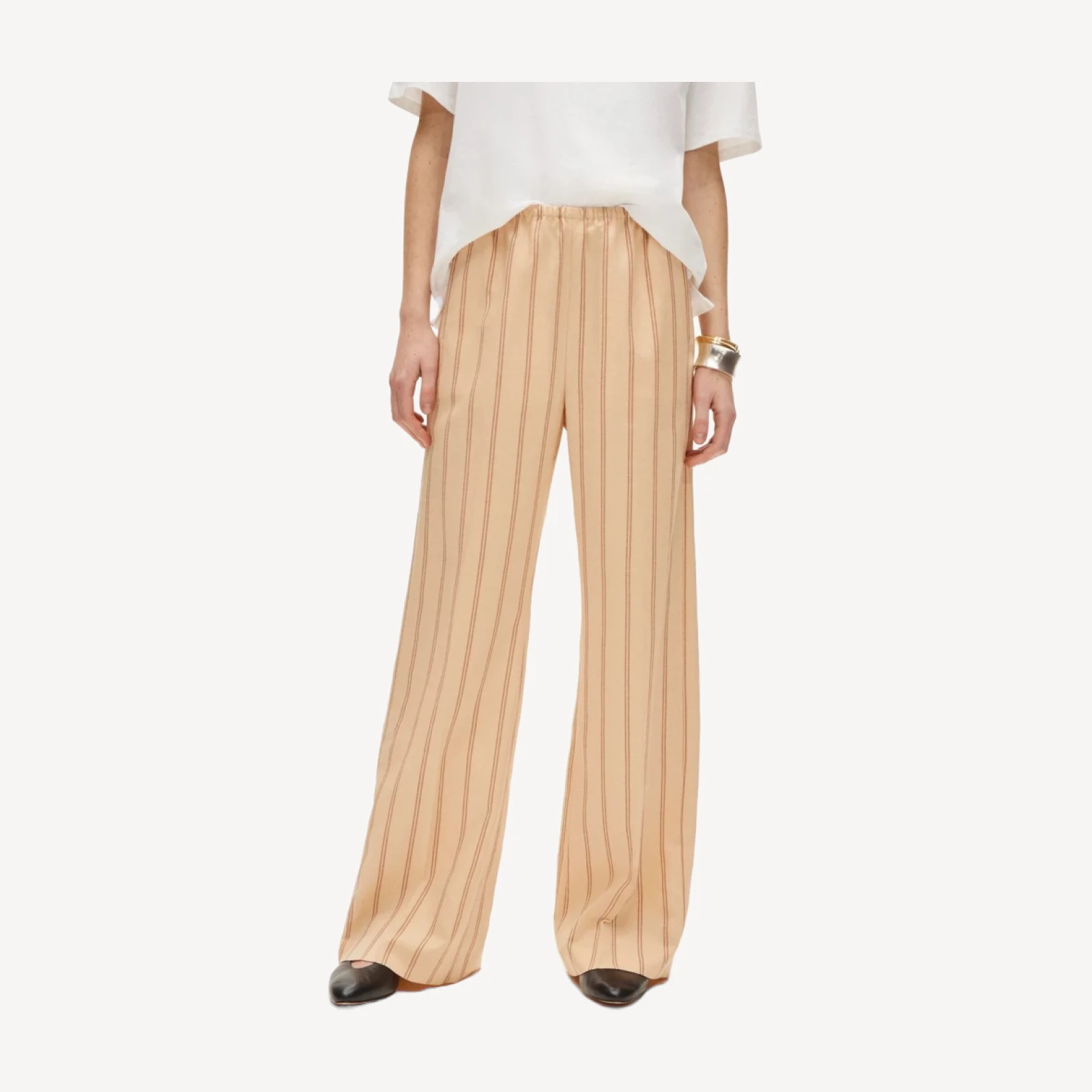 Cosmo pant in striped Gramercy linen blend