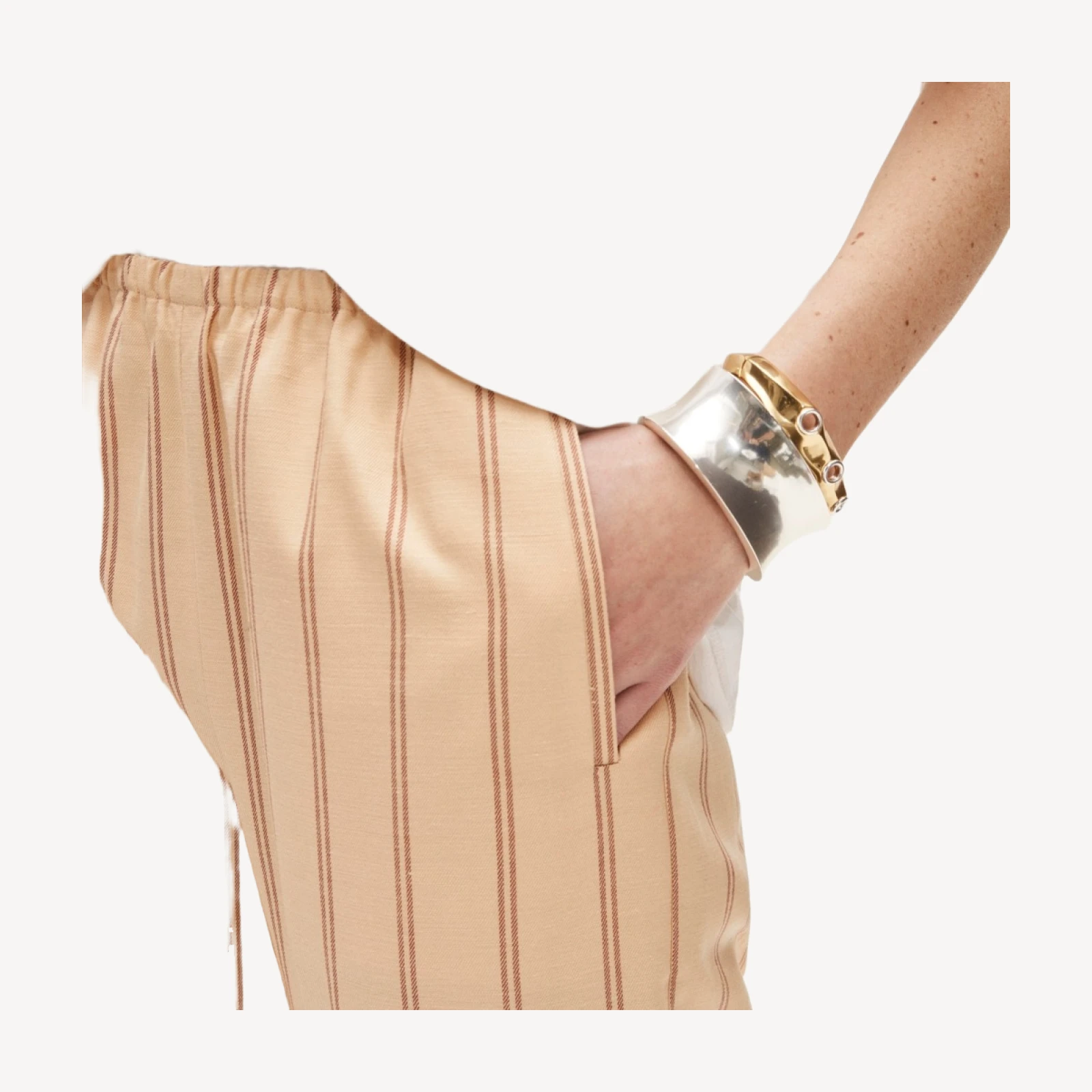 Cosmo pant in striped Gramercy linen blend