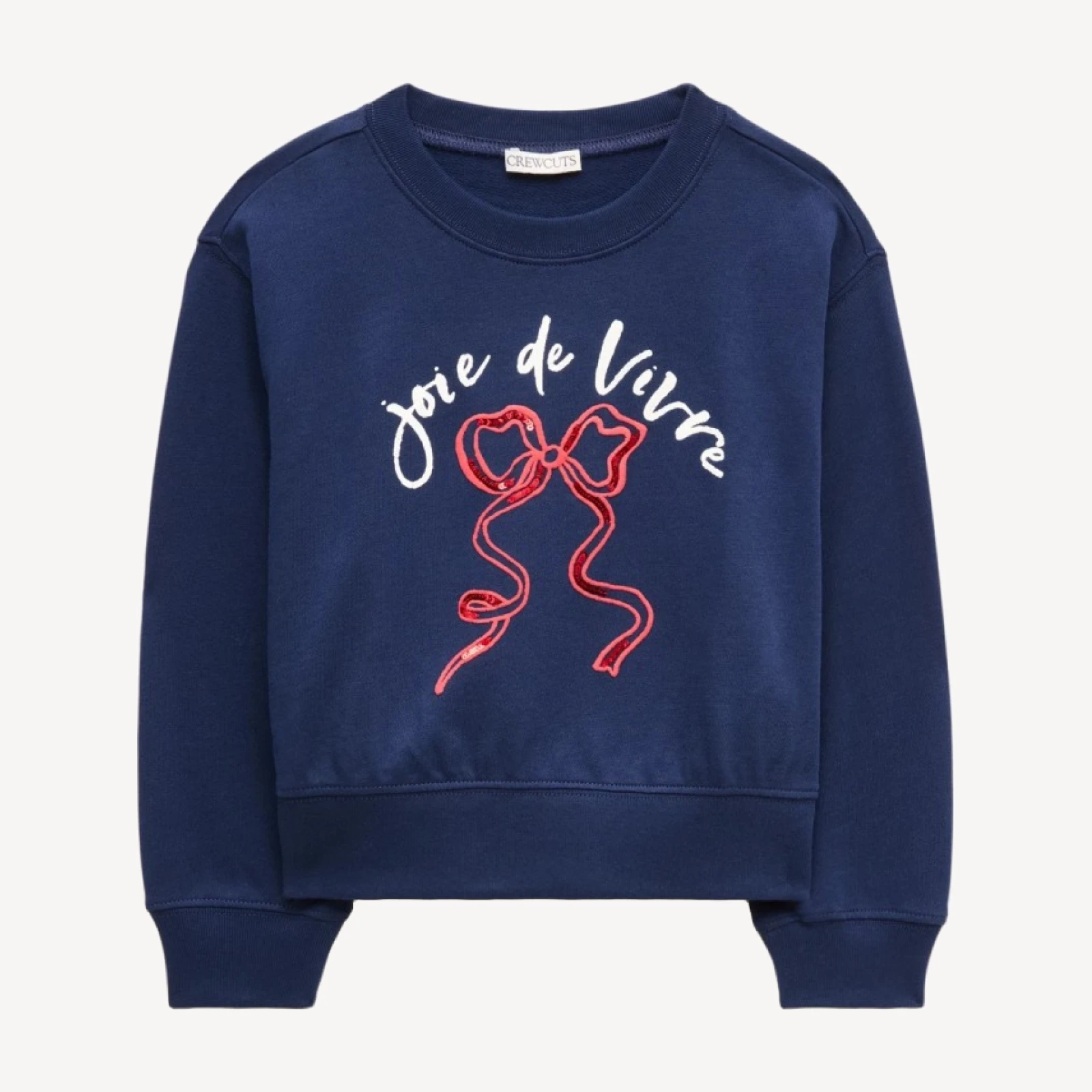 Girls' Everyday "joie de vivre" graphic sweatshirt in terry