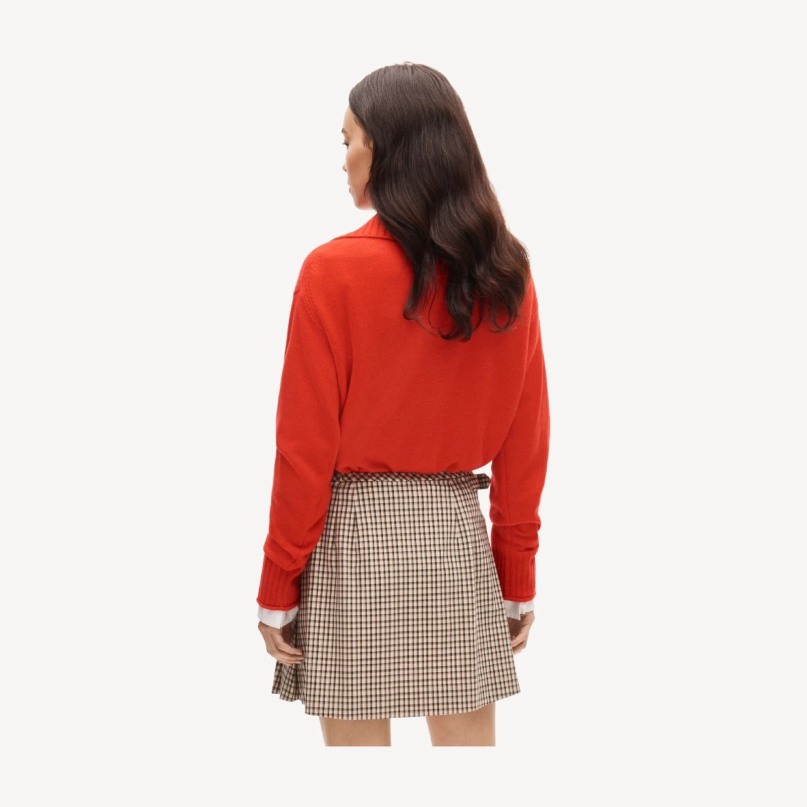 Ivy mini skirt in plaid Gramercy suiting