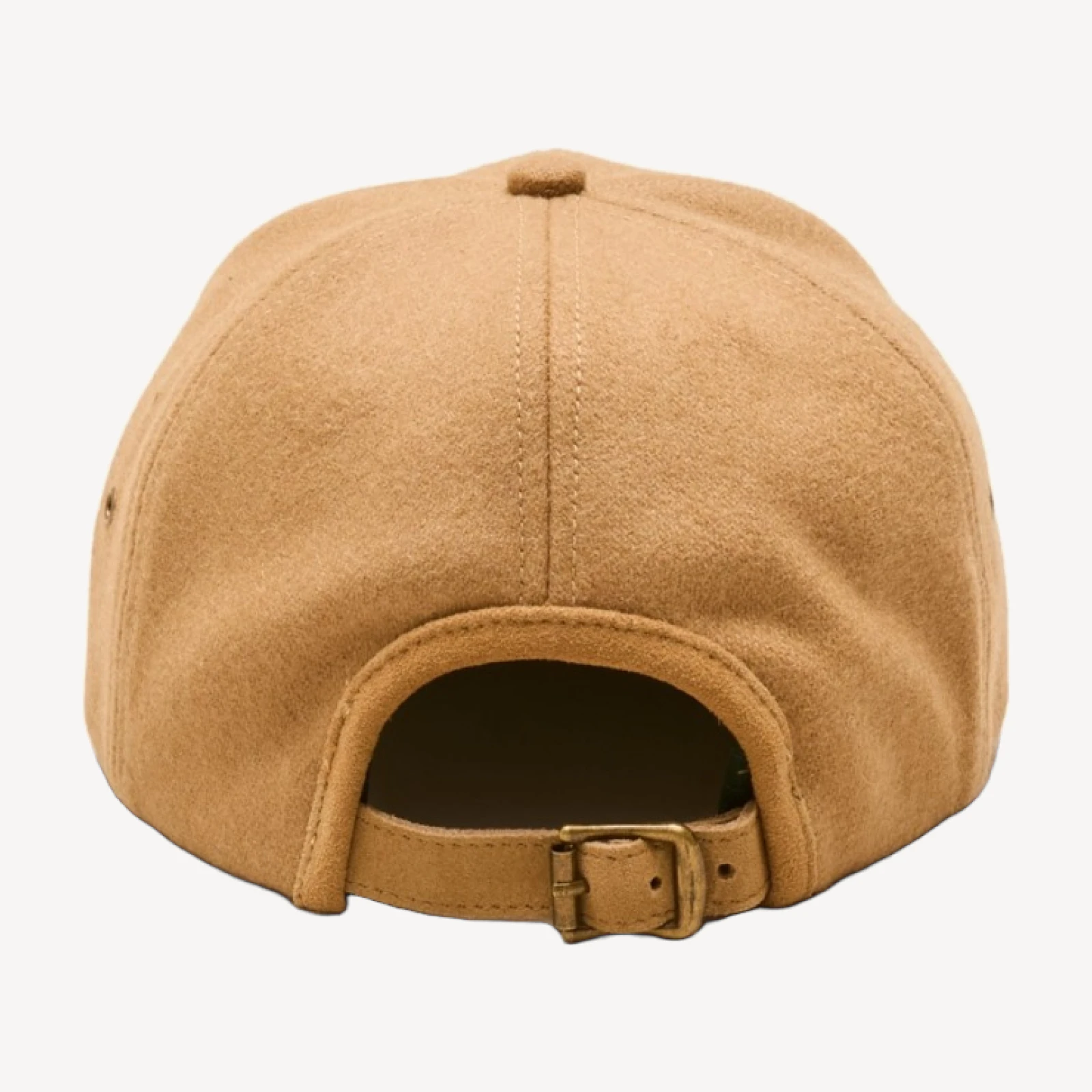 Wool-blend baseball cap with suede brim