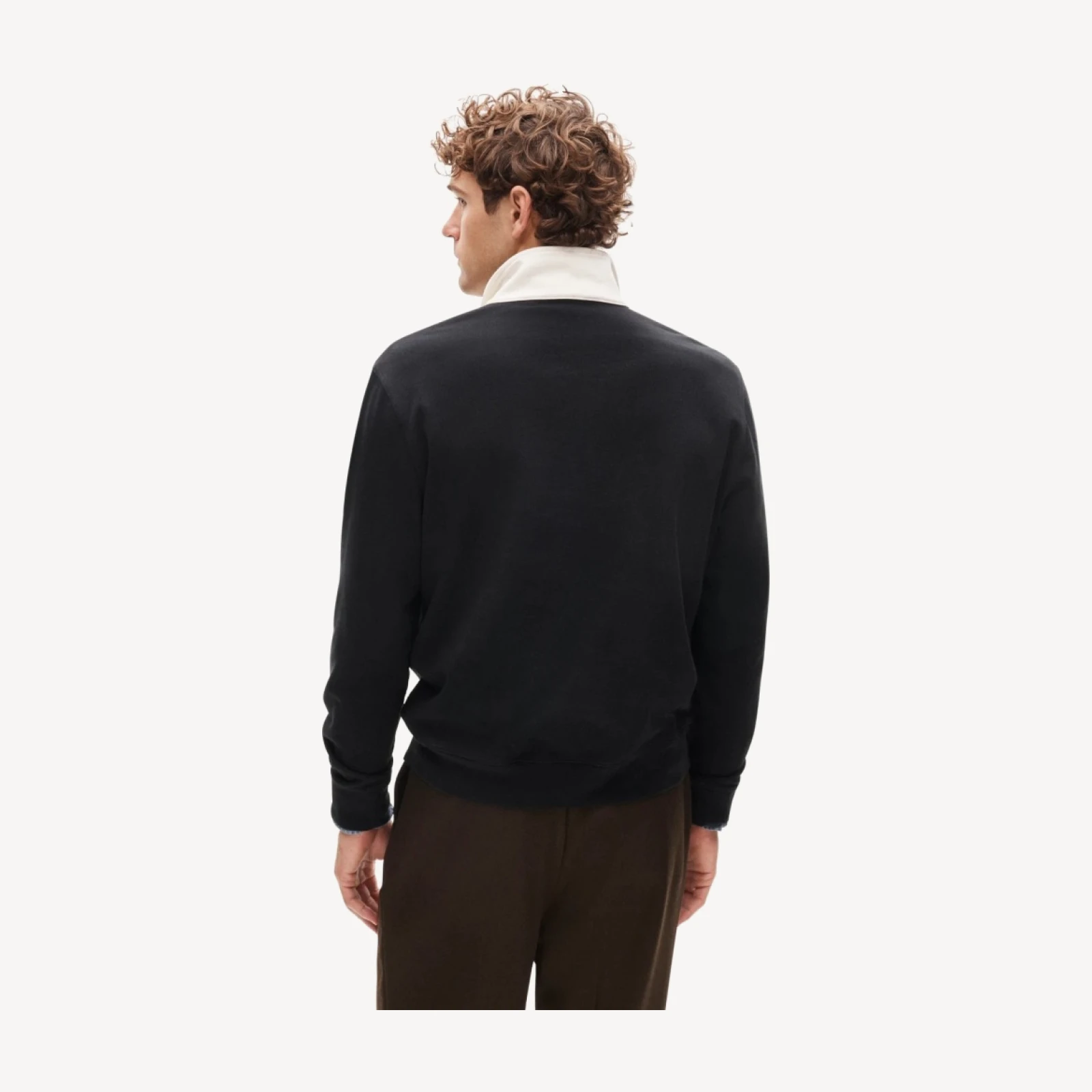 Quarter-zip rugby shirt