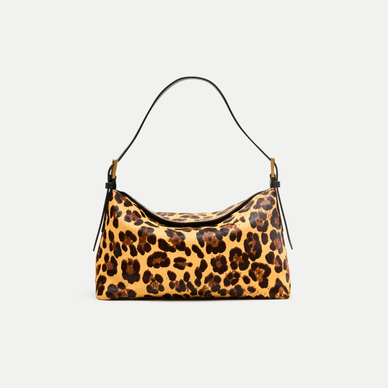 Berkeley small shoulder bag in leopard-print calf hair