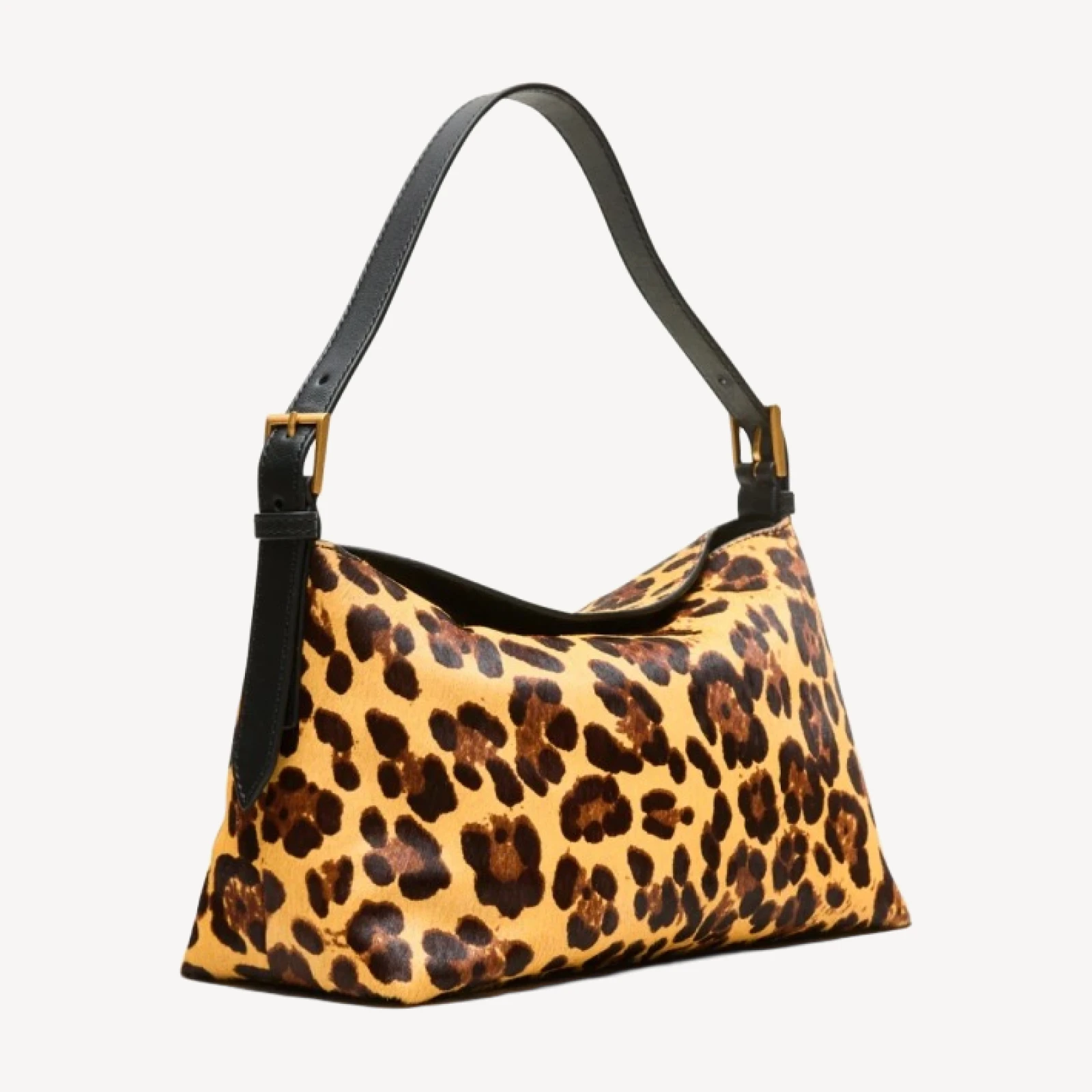 Berkeley small shoulder bag in leopard-print calf hair