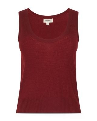 L'Agence Filou Cashmere Scoop Neck Crop Tank