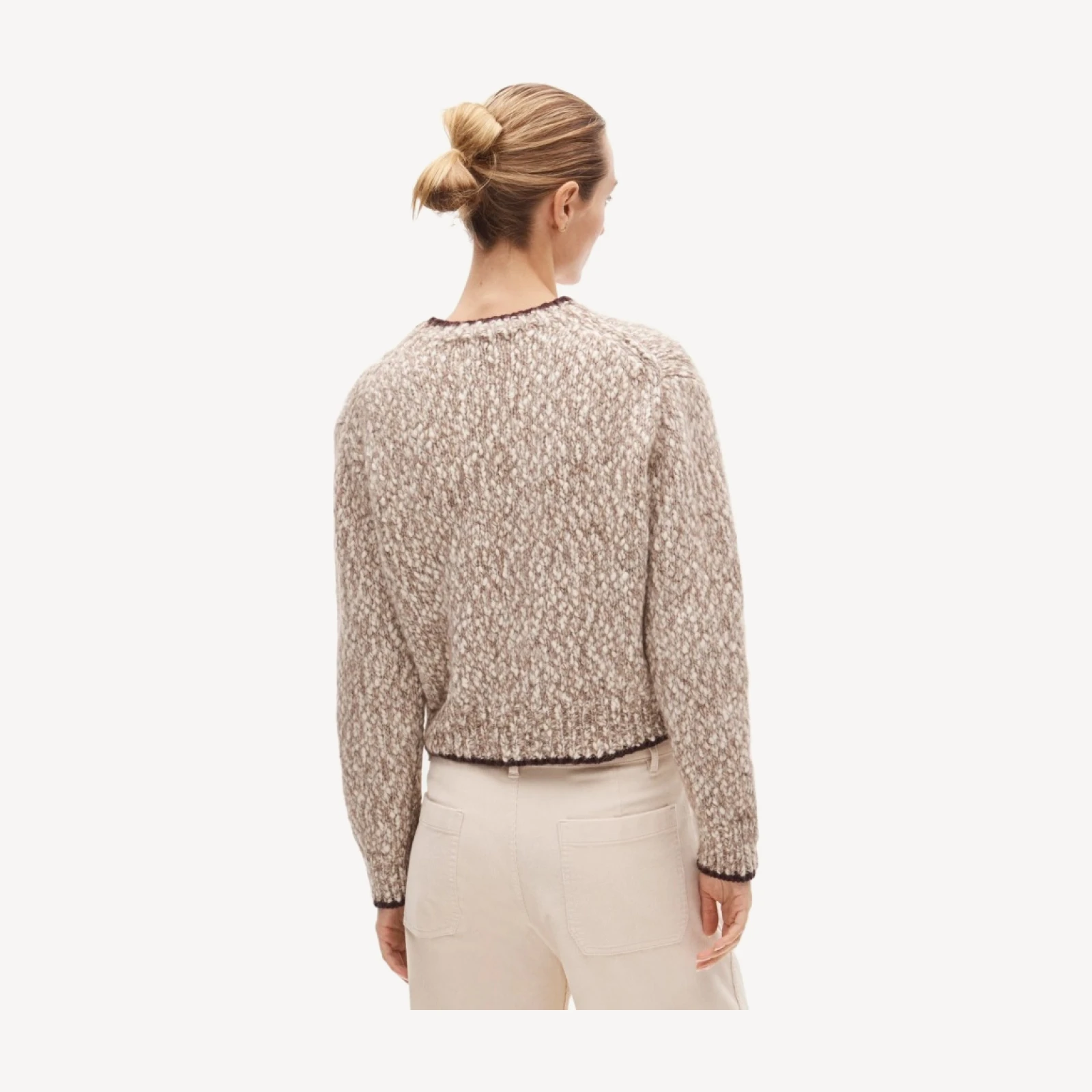 Crewneck sweater in Italian wool blend