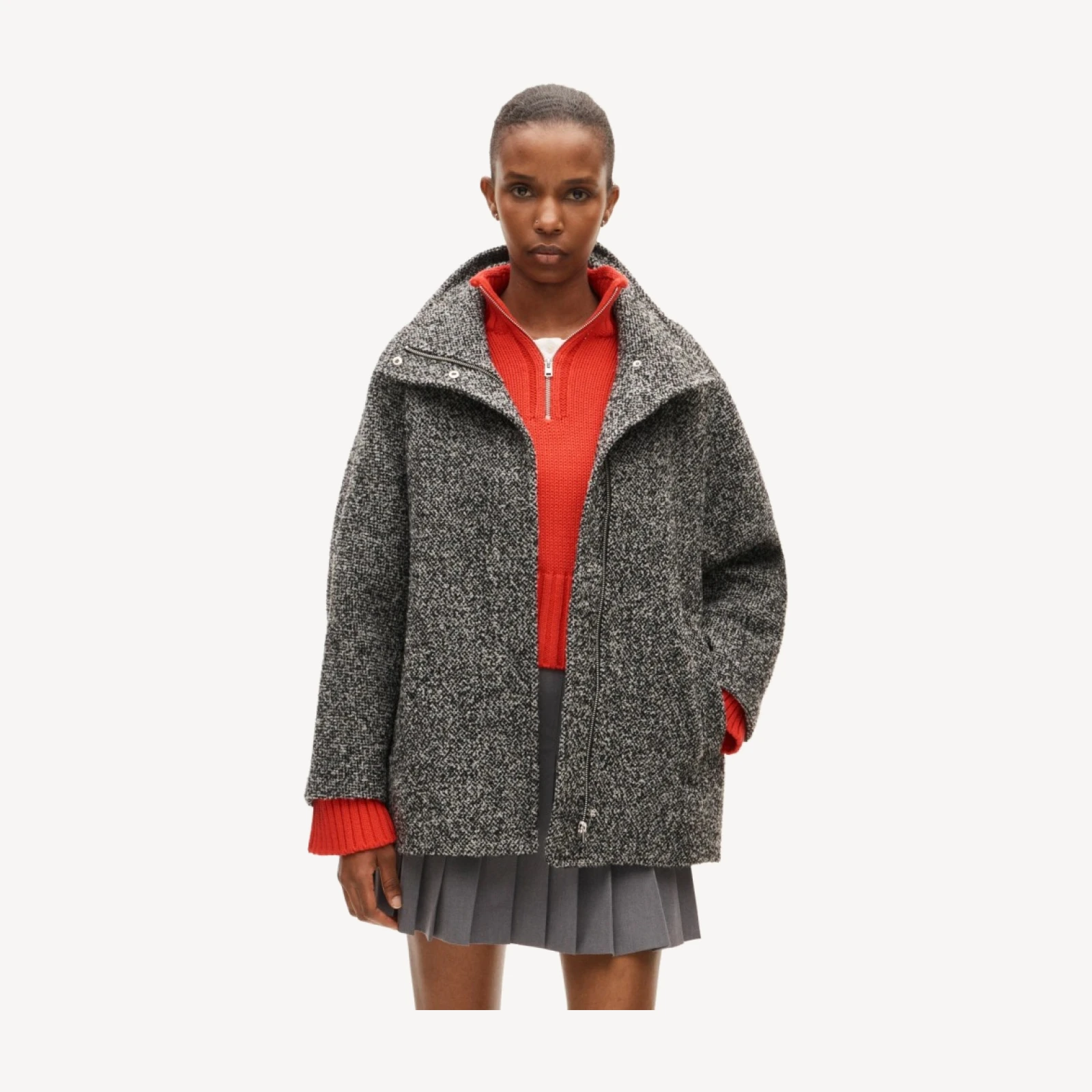 Luciana coat in bouclé