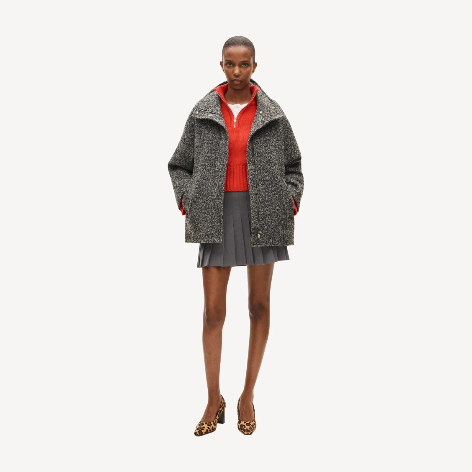 Luciana coat in bouclé