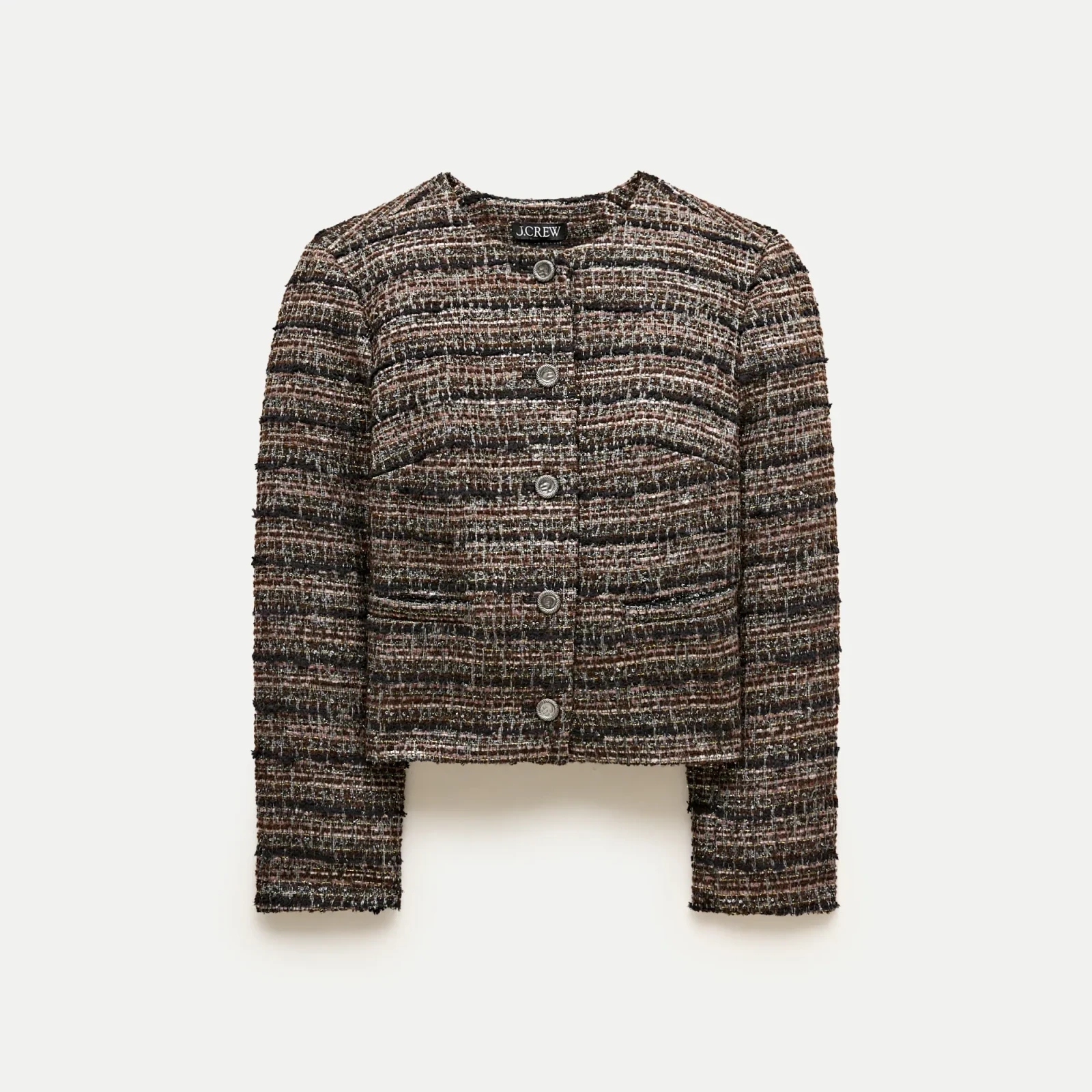Lady jacket in striped tweed