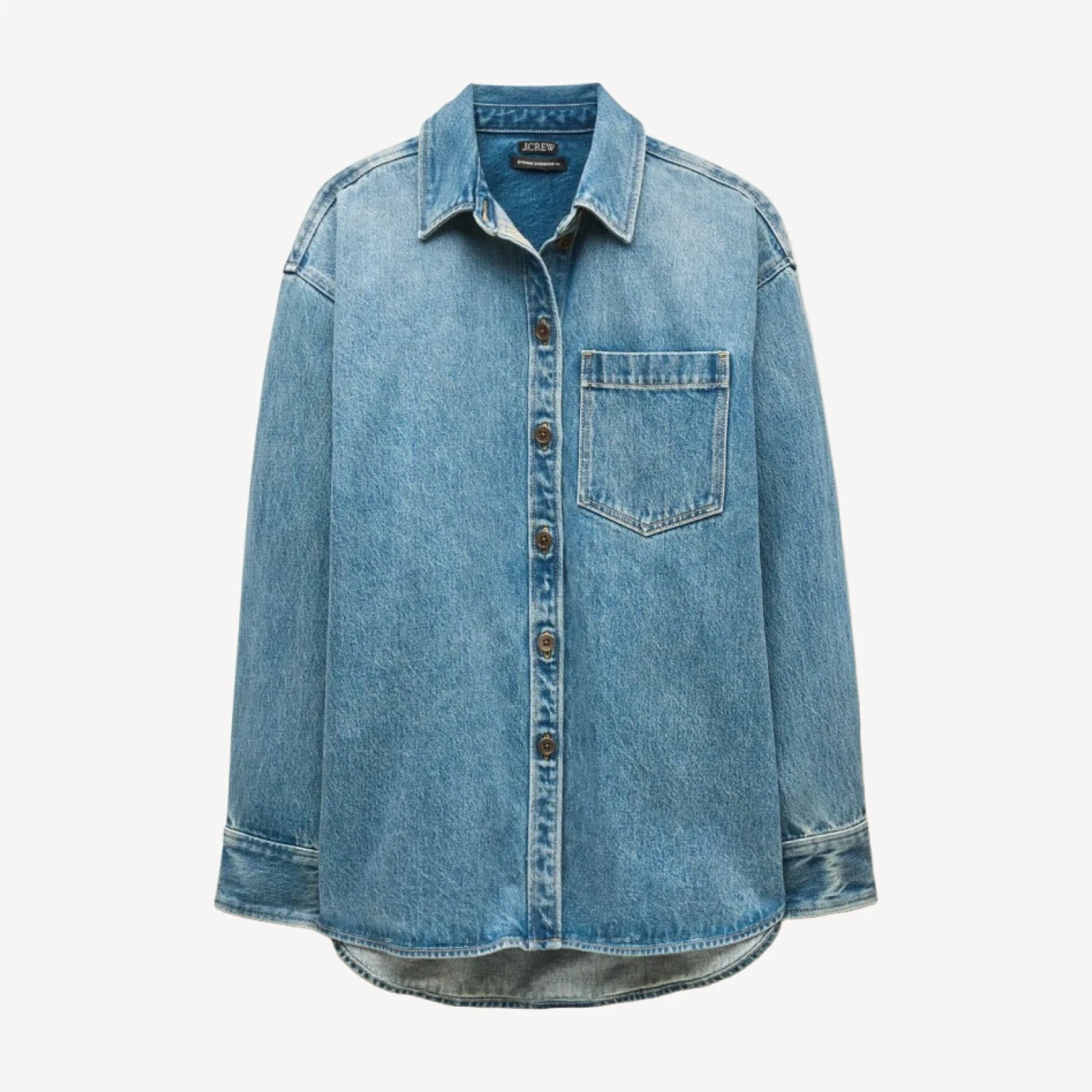 Étienne oversized button-up shirt in denim